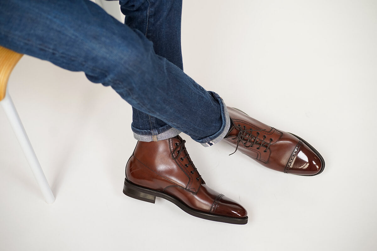 Boot Season 2022 by Norman Vilalta men's derby boots in Barcelona, Spain
