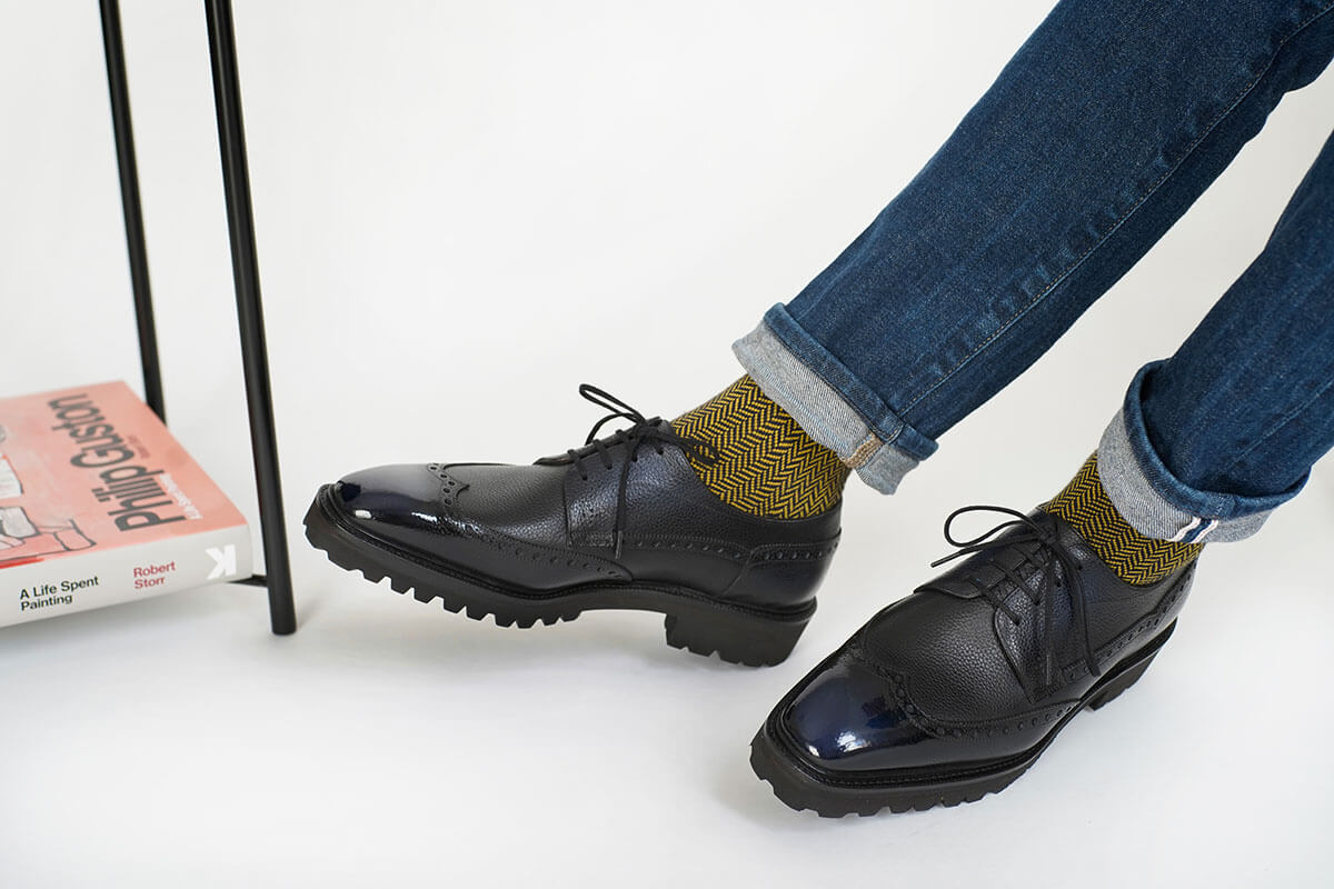 Wingtip Derby Shoes by Norman Vilalta Men's Derby Shoes in Barcelona Spain
