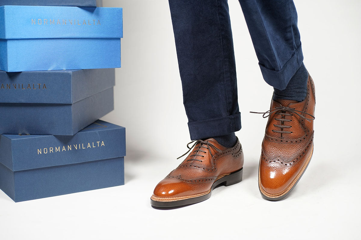 Mariano Wingtip Adelaide Oxford by Norman Vilalta men’s oxford shoes in Barcelona, Spain.