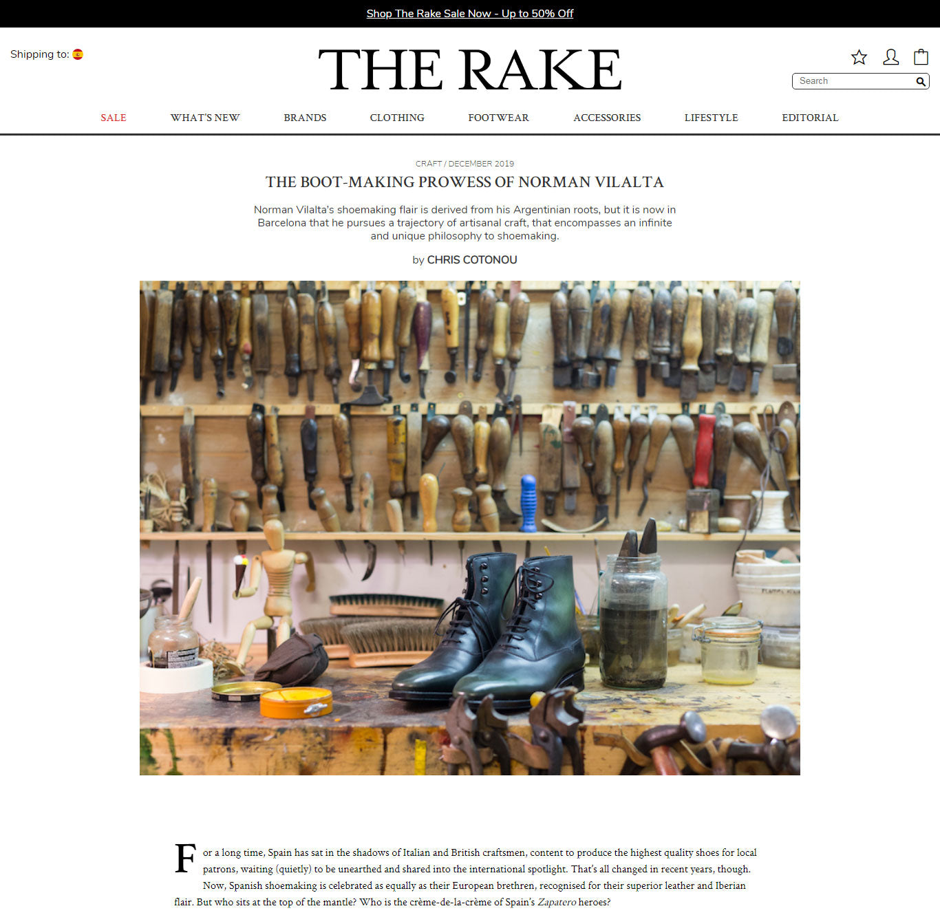Norman Vilalta Review in The Rake