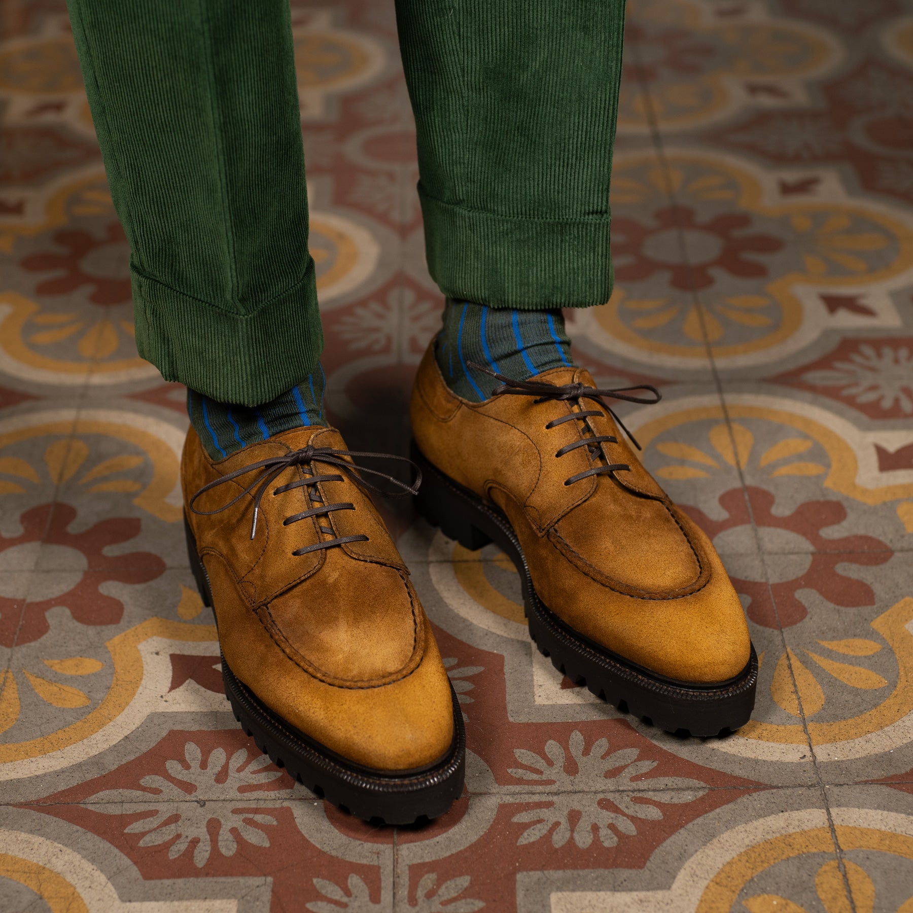 Gaspar Derby (Reserve) - Amber Handmade Patina