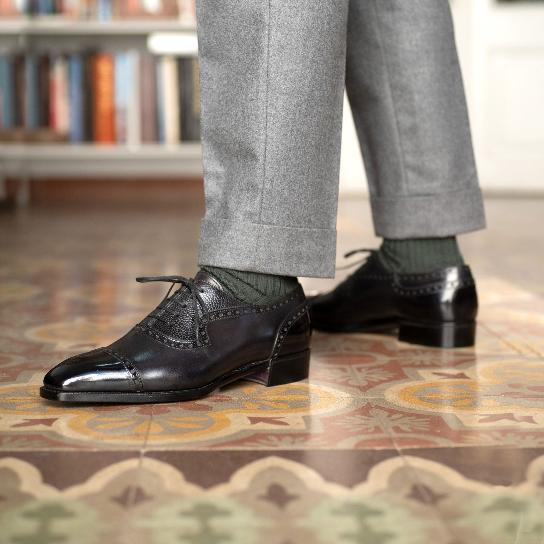 Andres Adelaide Full Brogue Oxford by Bespoke Shoemaker Norman Vilalta of Barcelona, Spain.