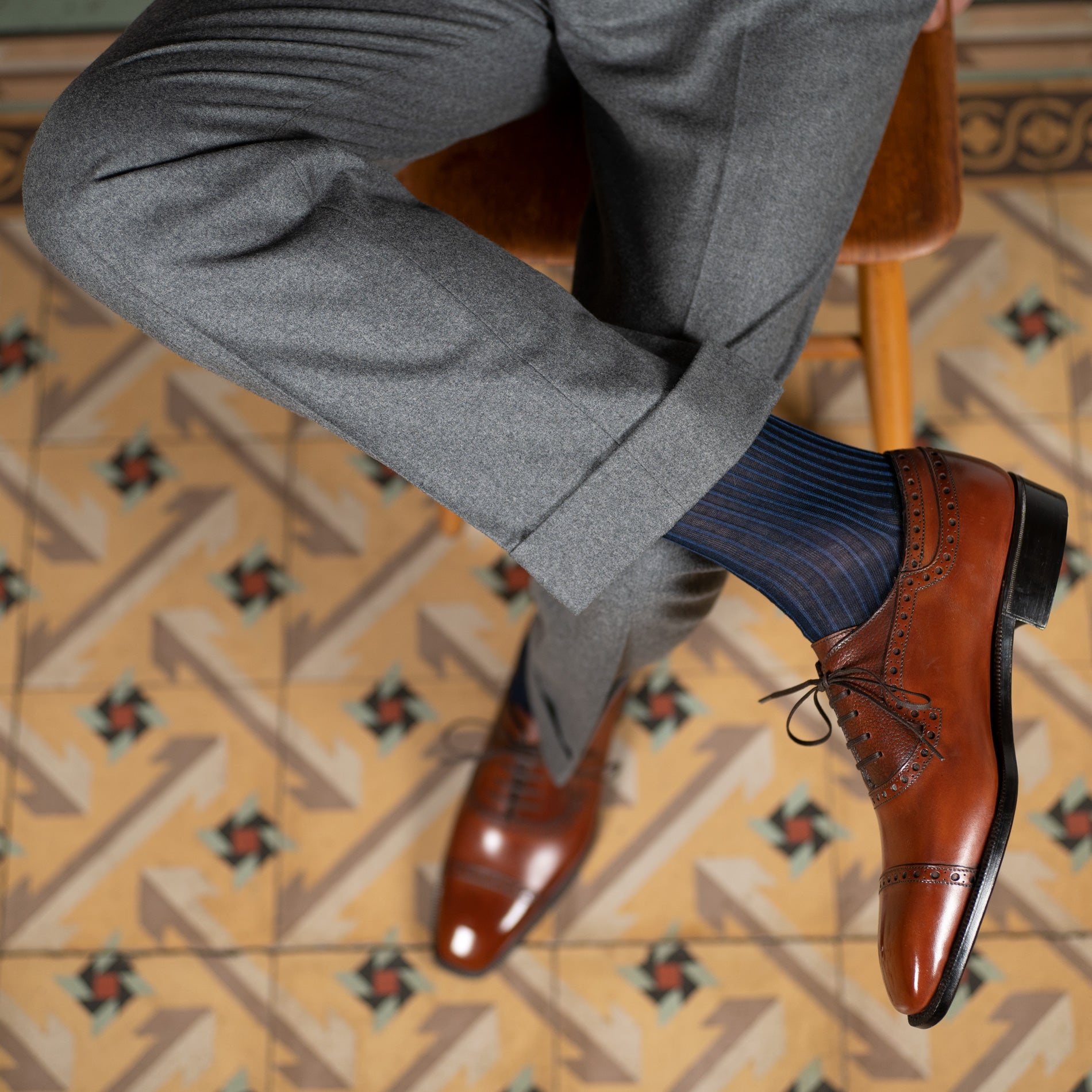Andres Adelaide Oxford Chestnut by Norman Vilalta Men’s oxford shoes in Barcelona, Spain