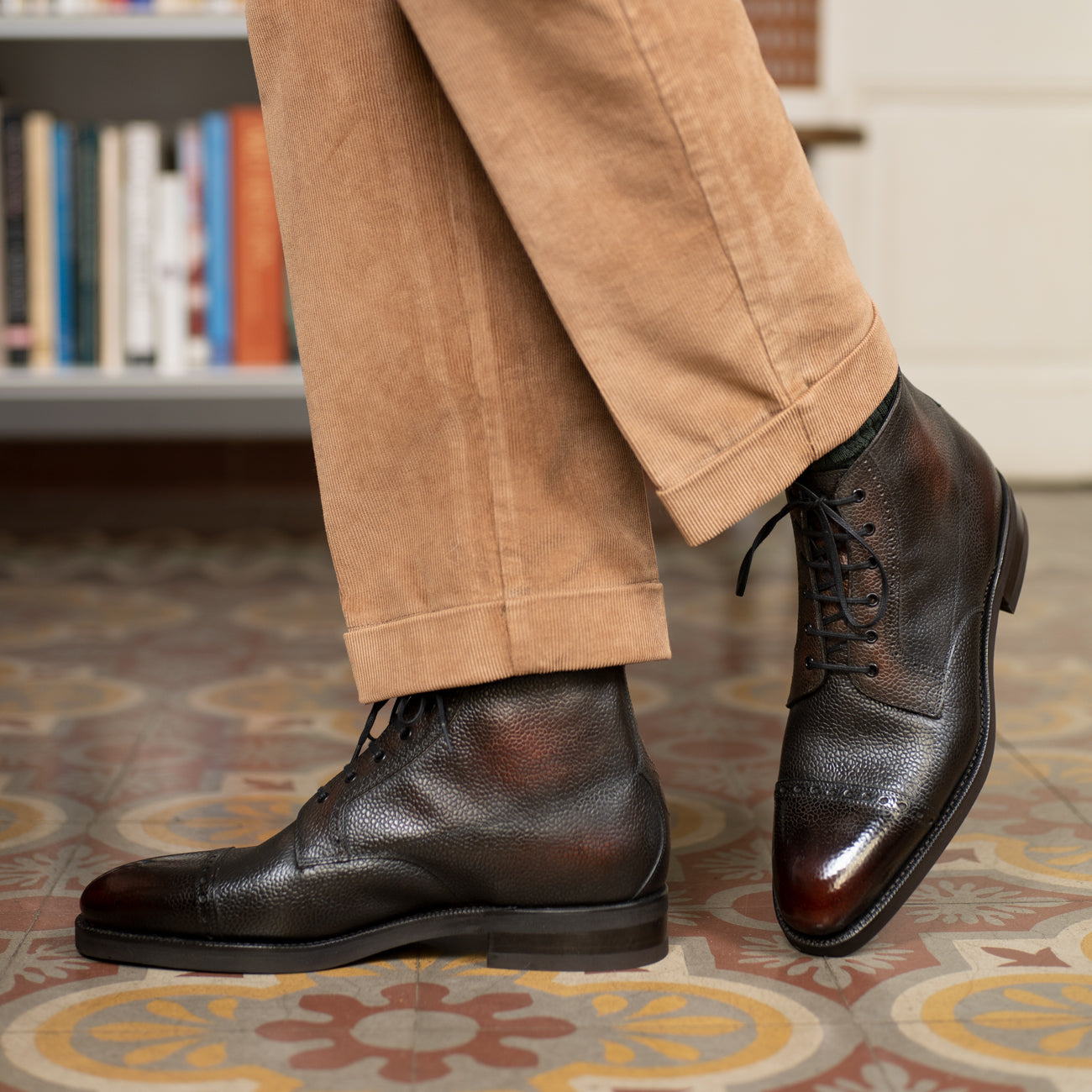 Brossa Derby Boot Espresso Patina