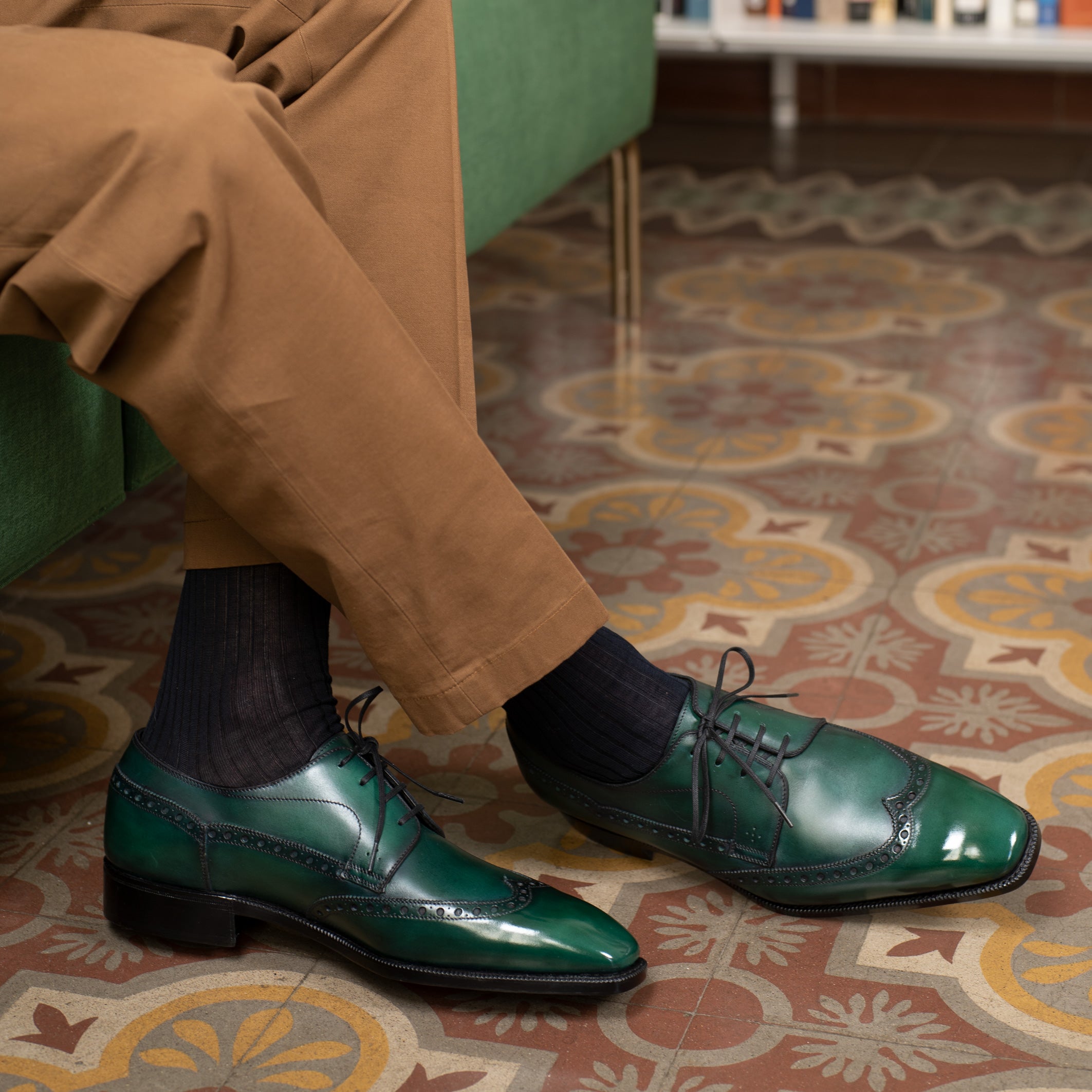 Calder Wingtip Derby Shoe by Norman Vilalta men’s derby shoes in Barcelona, Spain