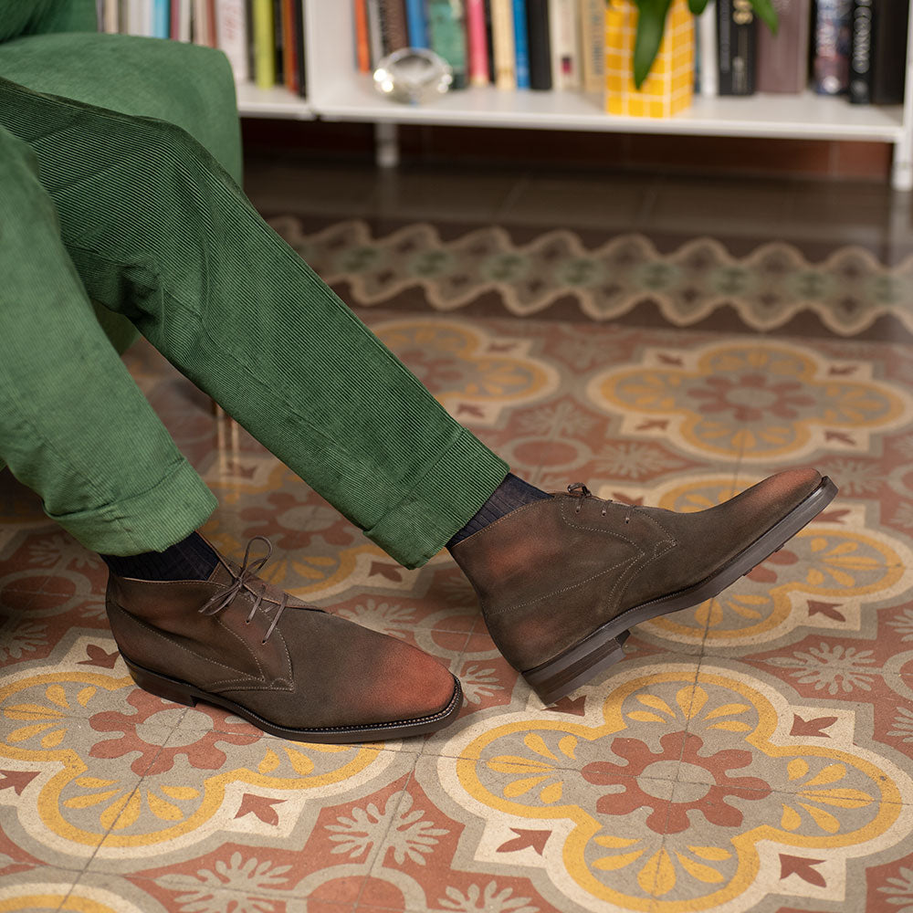 Christopher Chukka Boot by Norman Vilalta Goodyear-welted boots in Barcelona, Spain