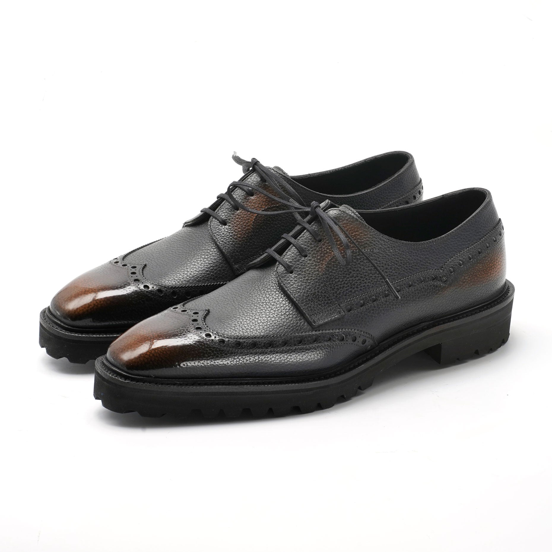 Coltrane Wingtip Derby by Norman Vilalta men's Goodyear-welted wingtip derby shoes in Barcelona, Spain