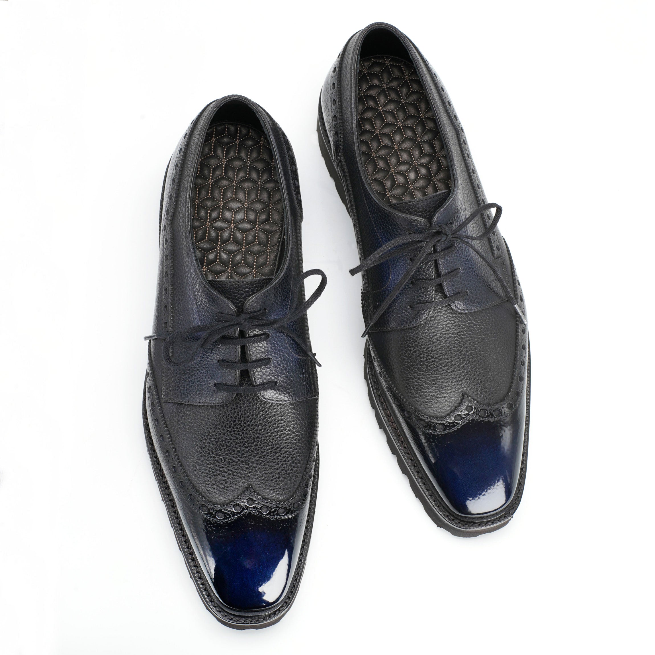 Coltrane Wingtip Derby by Norman Vilalta men's Goodyear-welted wingtip derby shoes in Barcelona, Spain