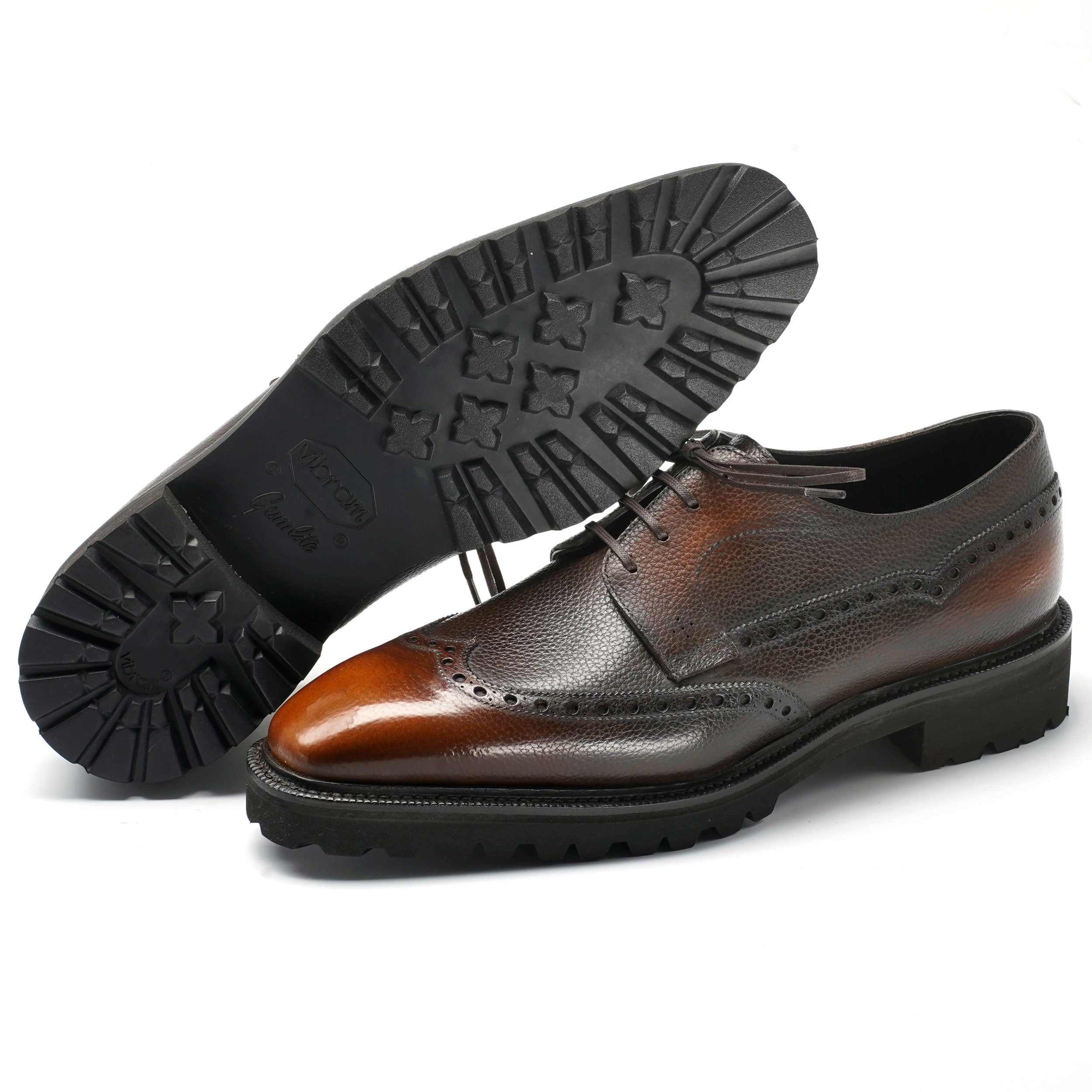 Coltrane Wingtip Derby by Norman Vilalta men's Goodyear-welted wingtip derby shoes in Barcelona, Spain