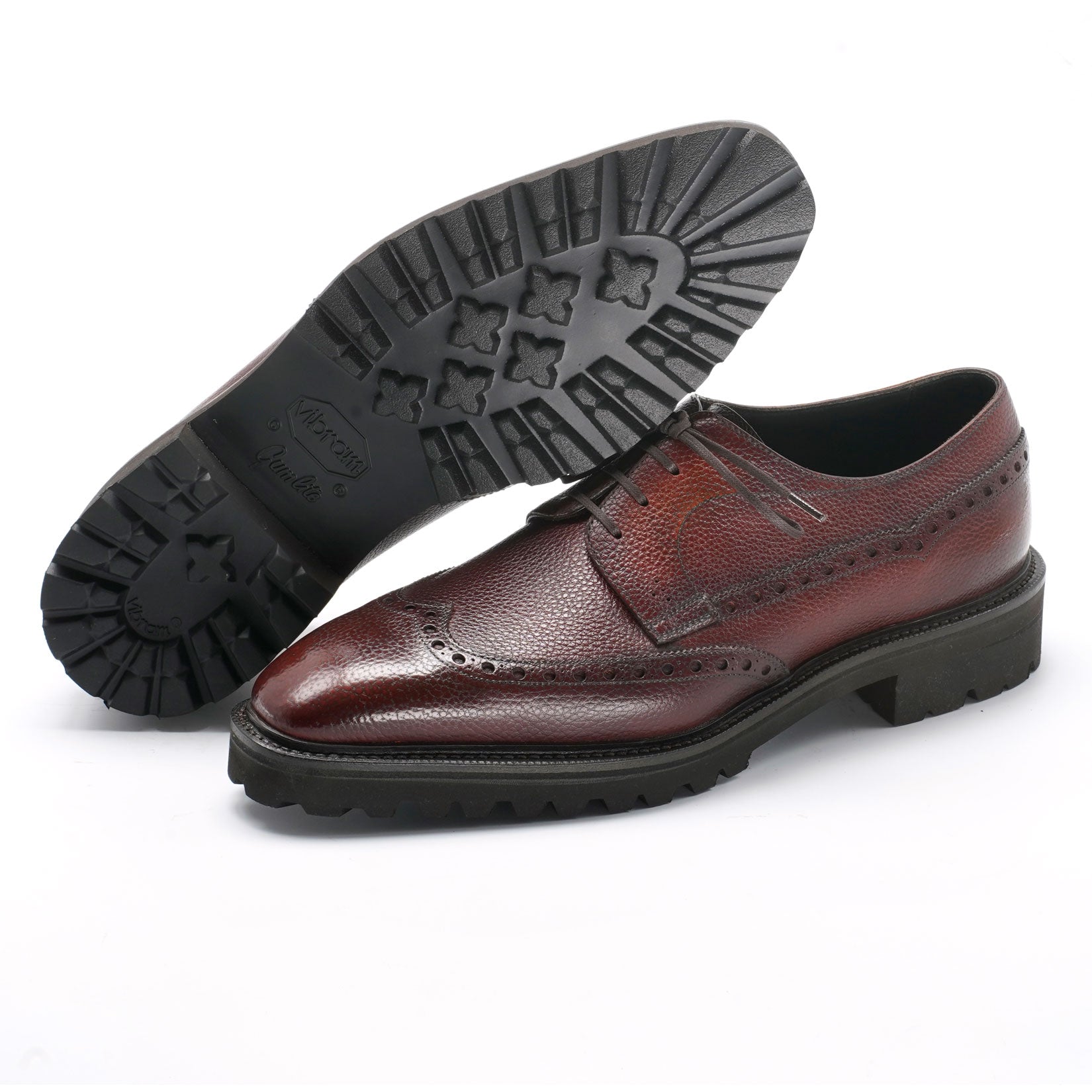 Coltrane Wingtip Balmoral Derby - Marron Mediterraneo
