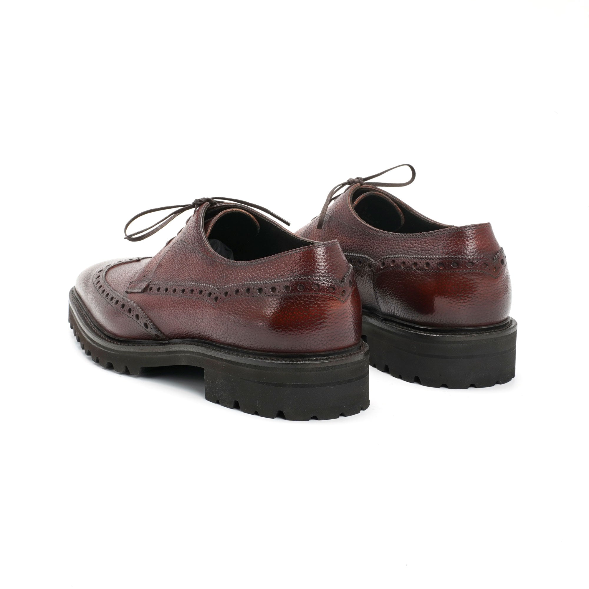 Coltrane Wingtip Balmoral Derby - Marron Mediterraneo