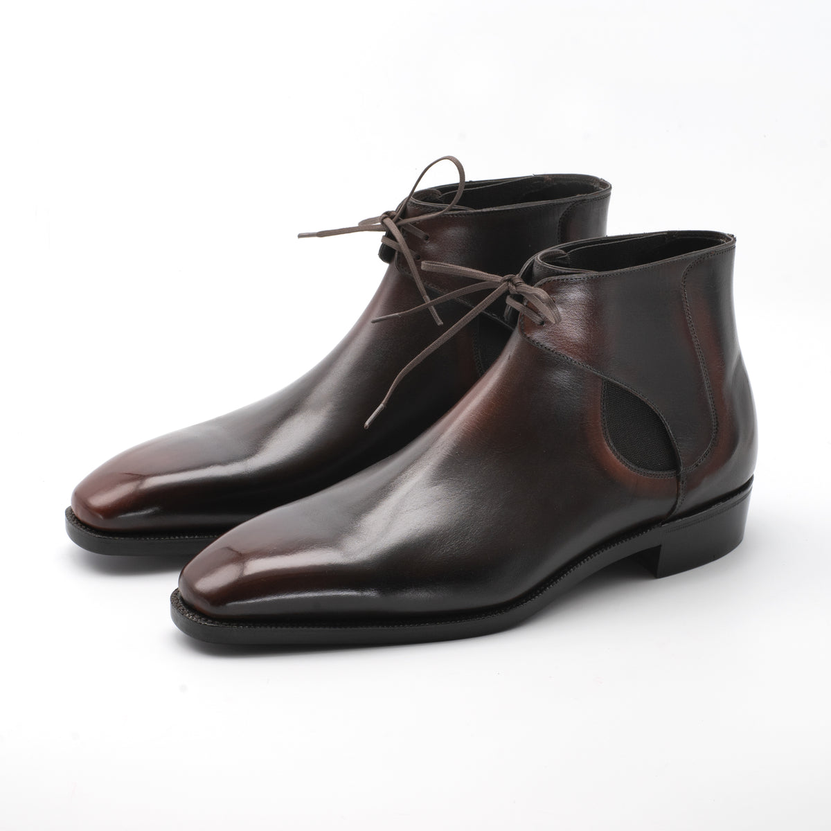 mens dress chelsea boots Men's Leather Decon Rounded toe for a SID-96109 Color:Honey / White Pique Polo Short-Sleeve Dress