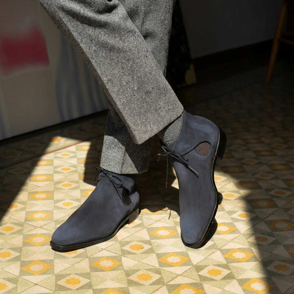 Decon Chelsea Boot - Midnight Blue Suede