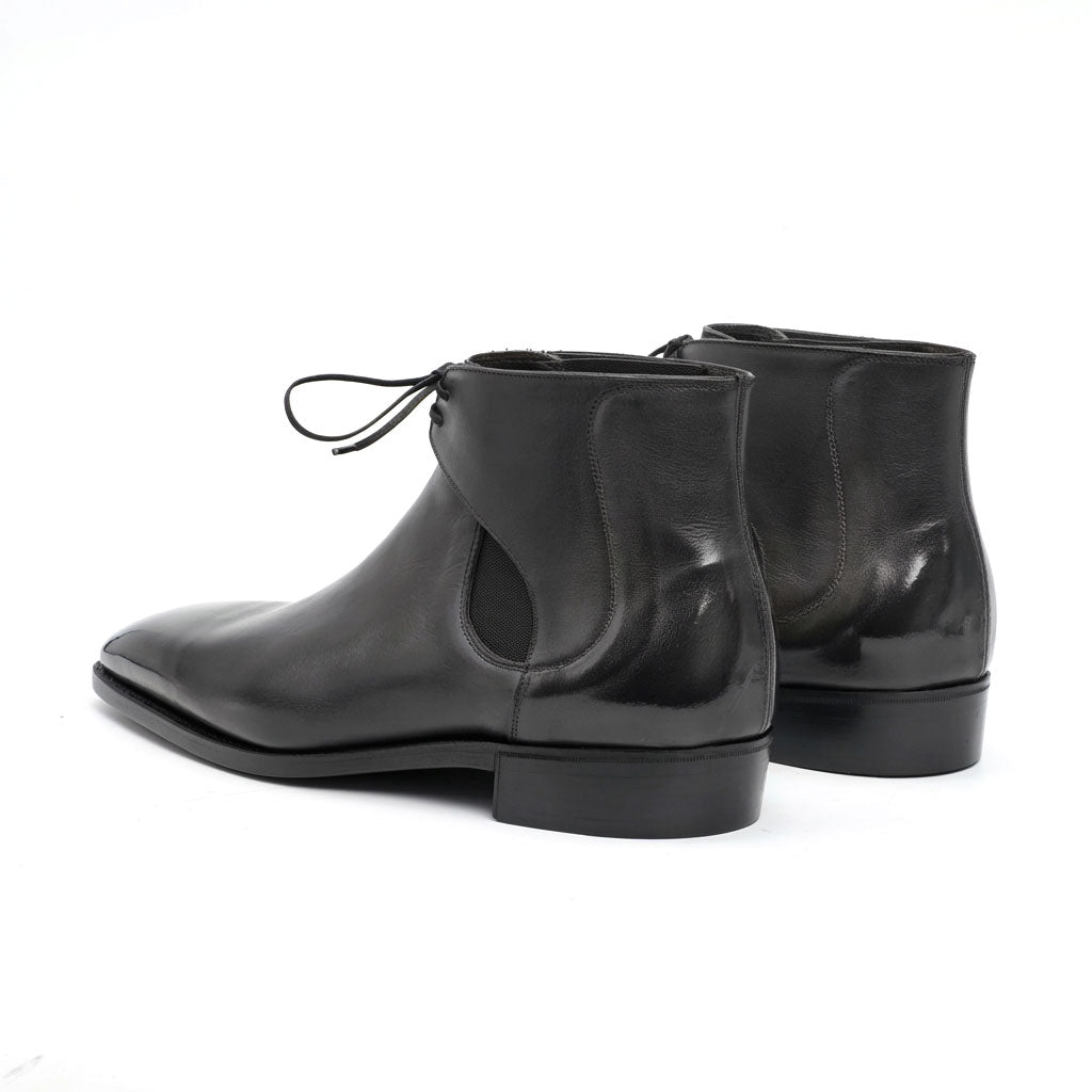 Decon Chelsea Boot - Black and Grey Patina