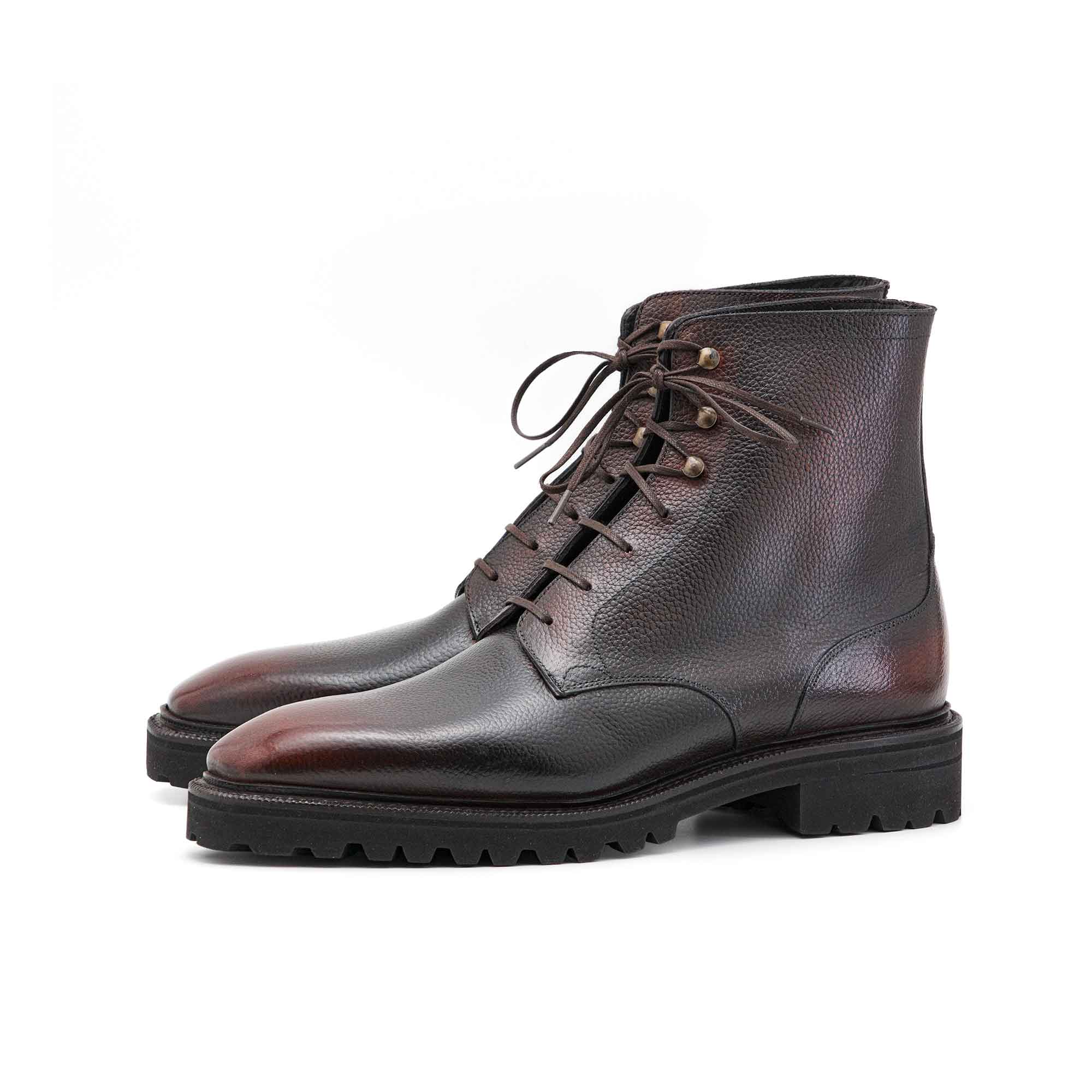 Derby Simple Boot - Espresso Handmade Patina