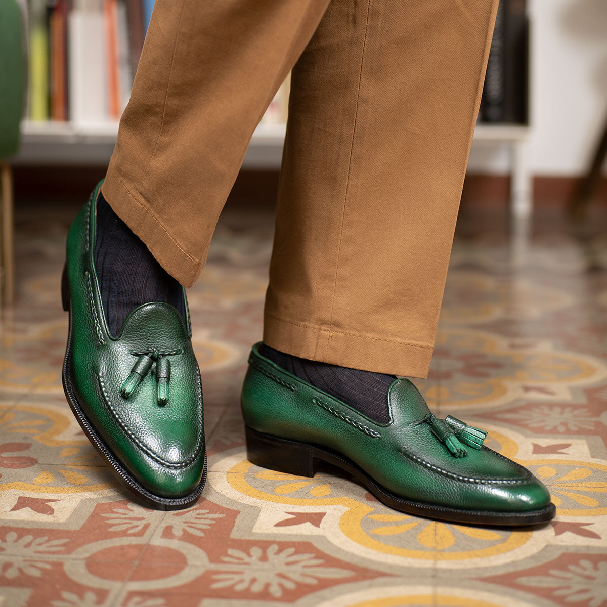 Gillespie Tassel Loafer by Norman Vilalta Goodyear-welted loafers in Barcelona, Spain