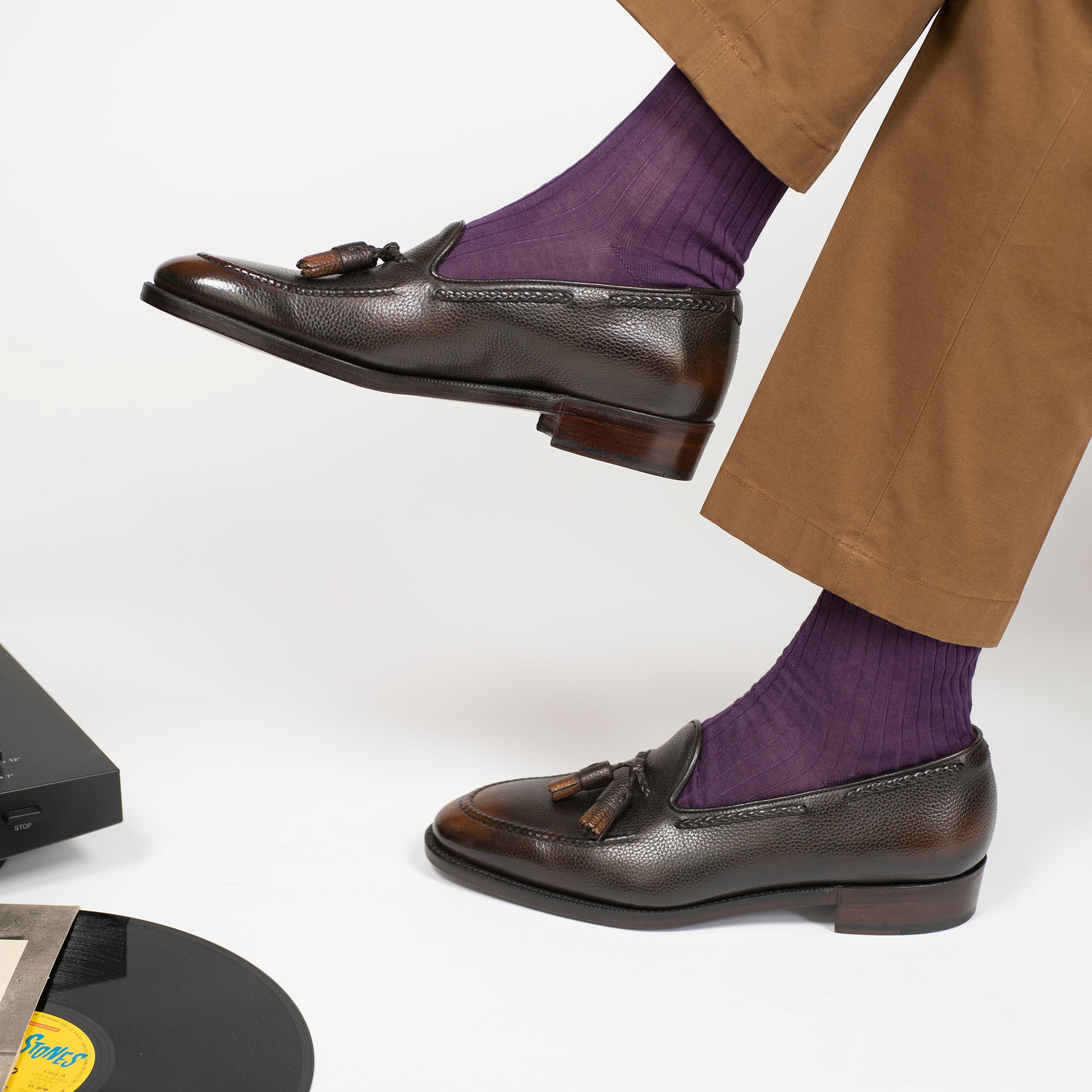Gillespie Tassel Loafer by Norman Vilalta Goodyear-welted mens shoes in Barcelona, Spain