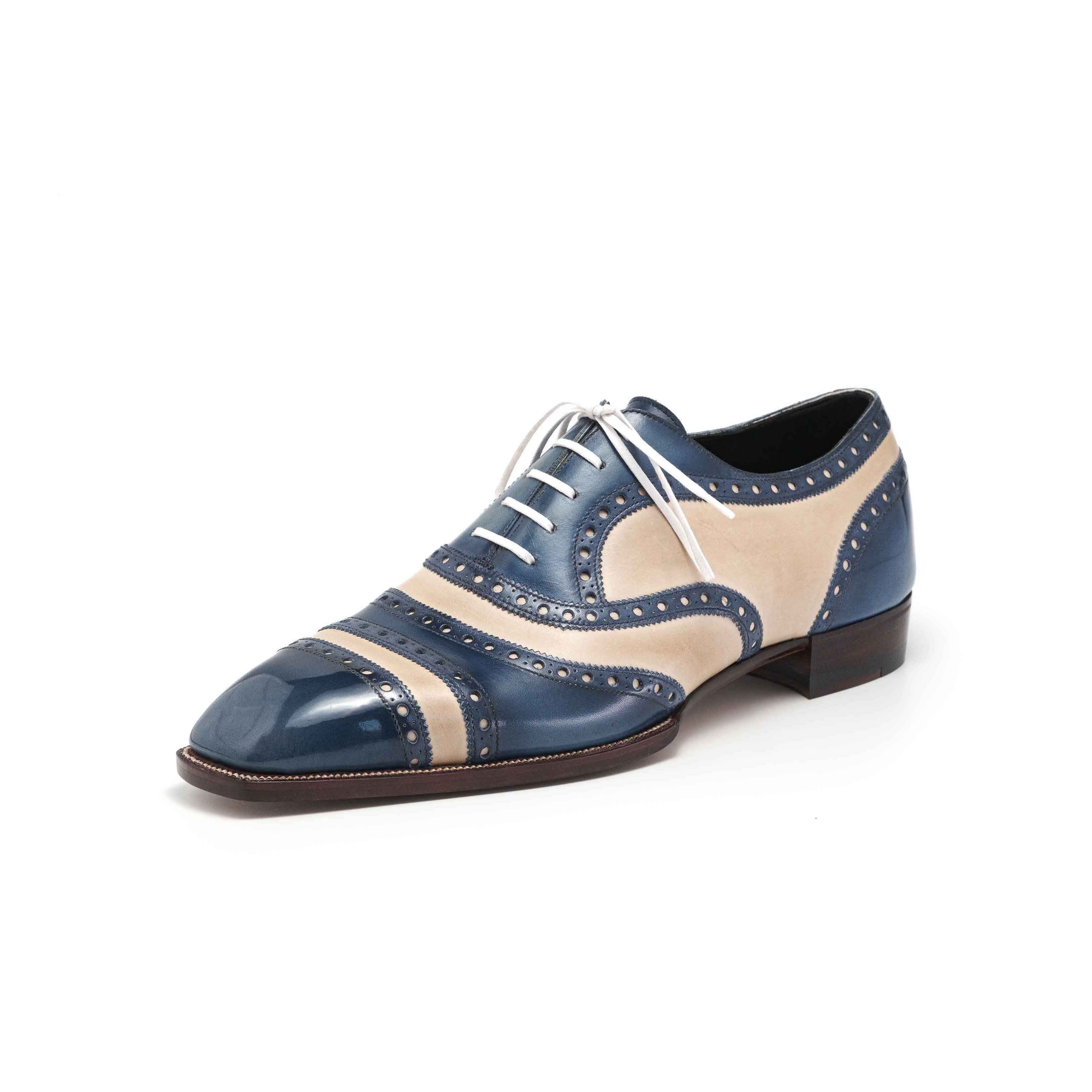 1202 Collection - Handmade Full Brogue Spectator Oxford