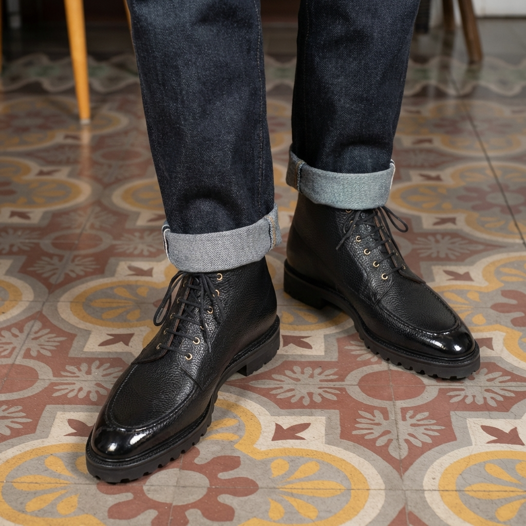 Haring Moc Toe Derby Boot - Onyx 11.5 UK Haring Moc Toe Derby Boot - Onyx 11.5 UK