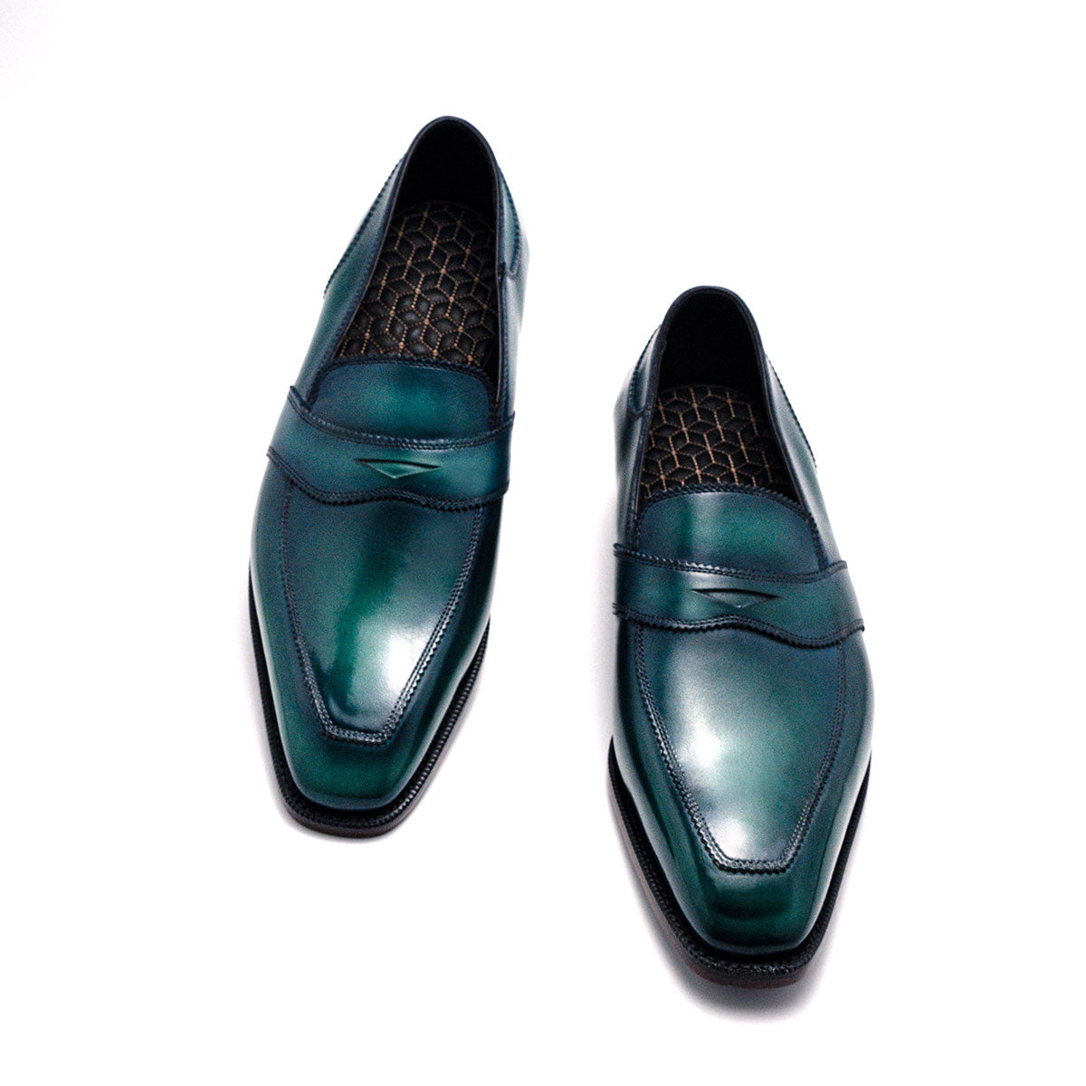 James Loafer - Emerald Handmade Patina