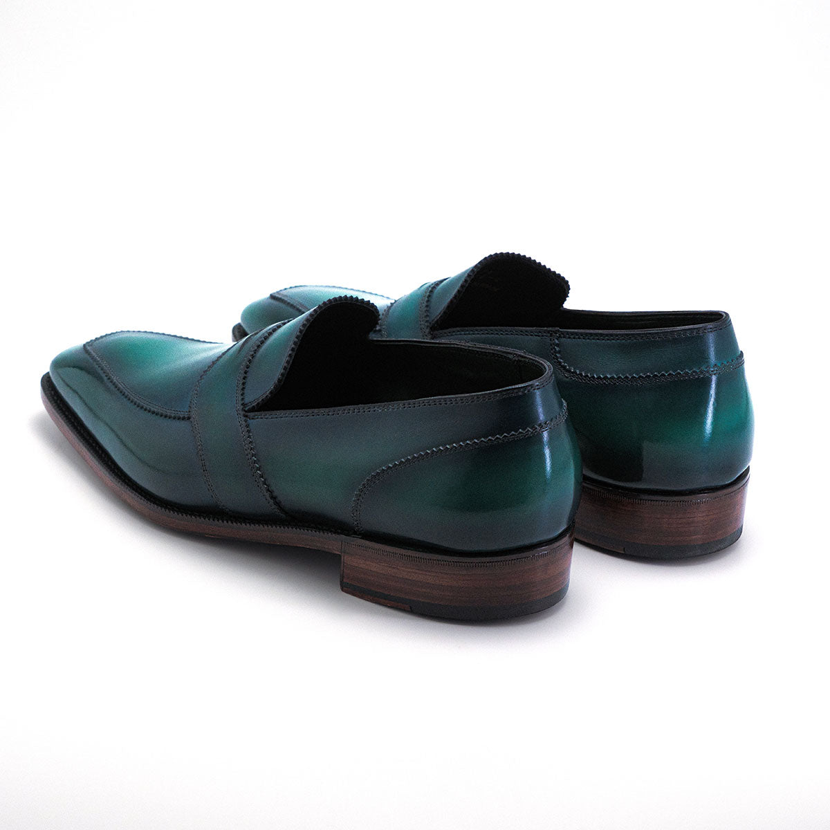 James Loafer - Emerald Handmade Patina