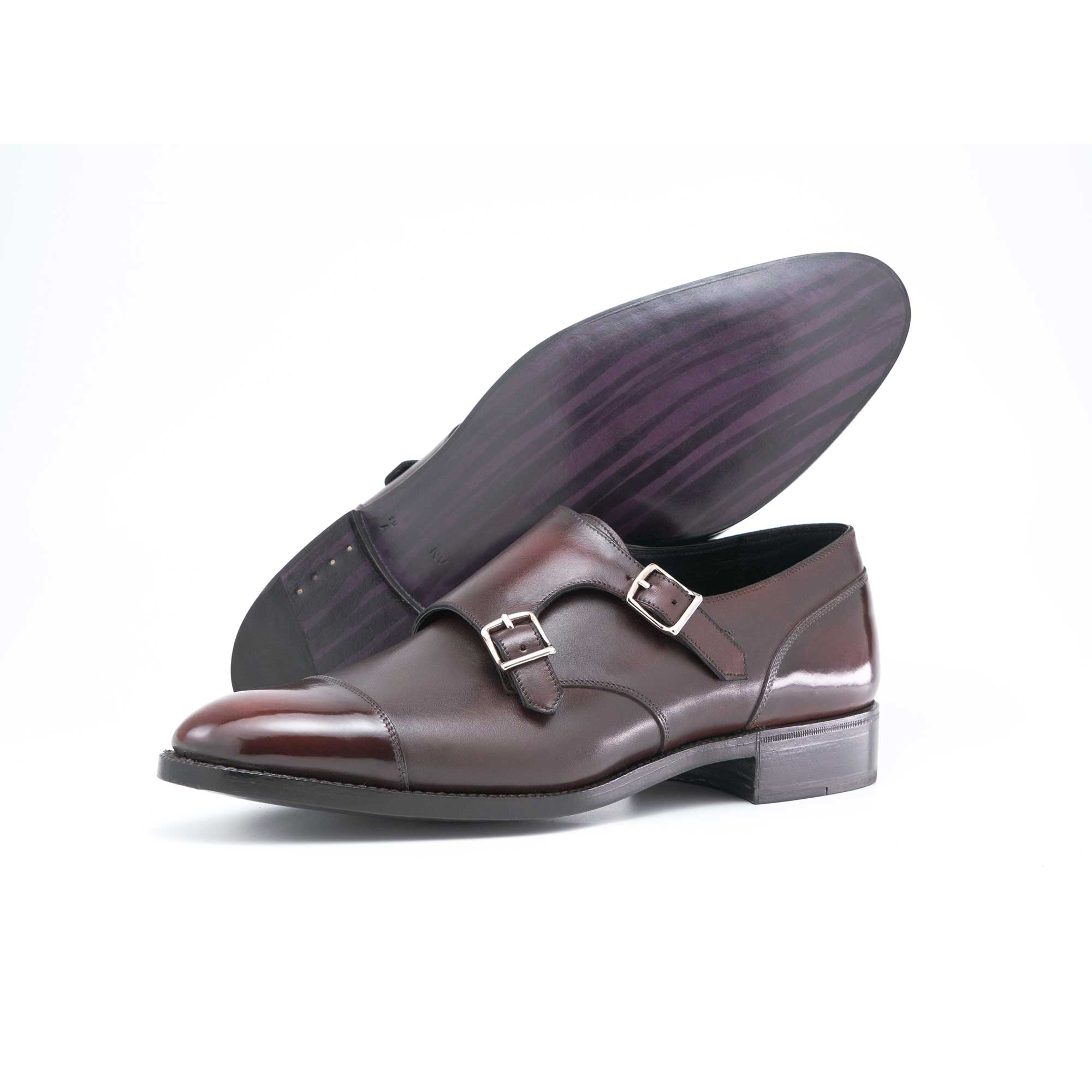 Joseph Double Monk Mahogany by Norman Vilalta Monk Strap Shoes in Barcelona, Spain