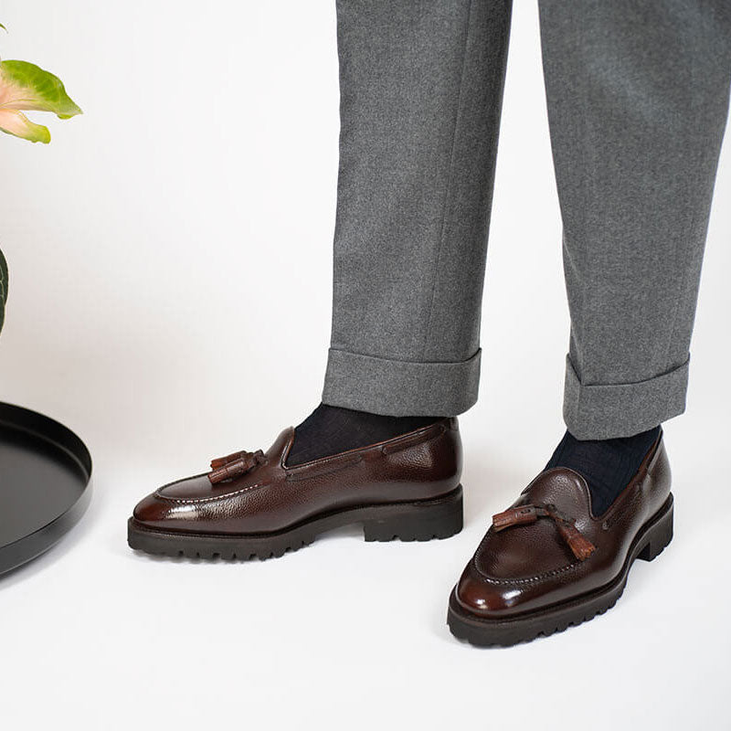 Manolo Tassel Loafer by Norman Vilalta Men’s Goodyear-welted loafers in Barcelona, Spain