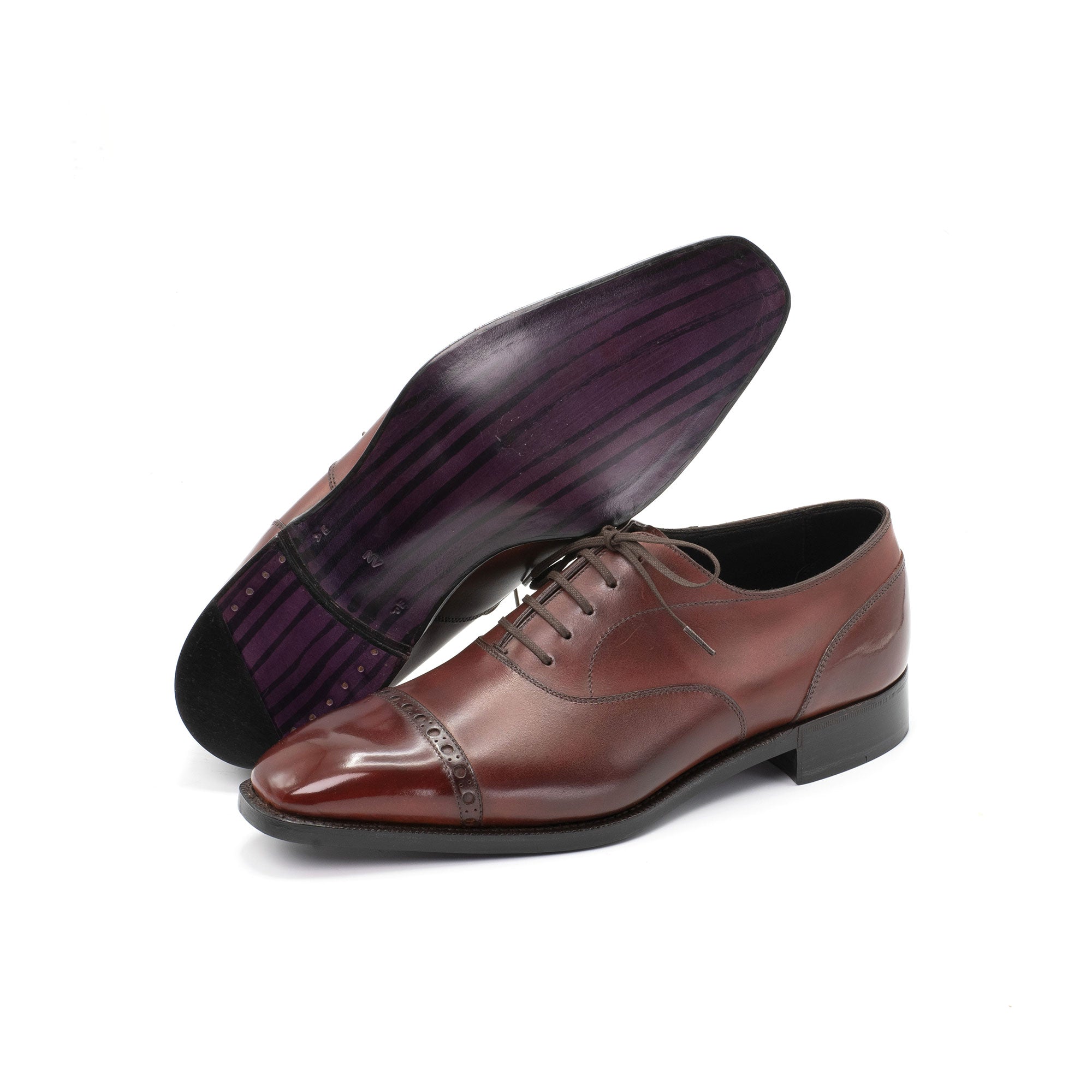 Mario Oxford Shoe - Marron Mediterraneo