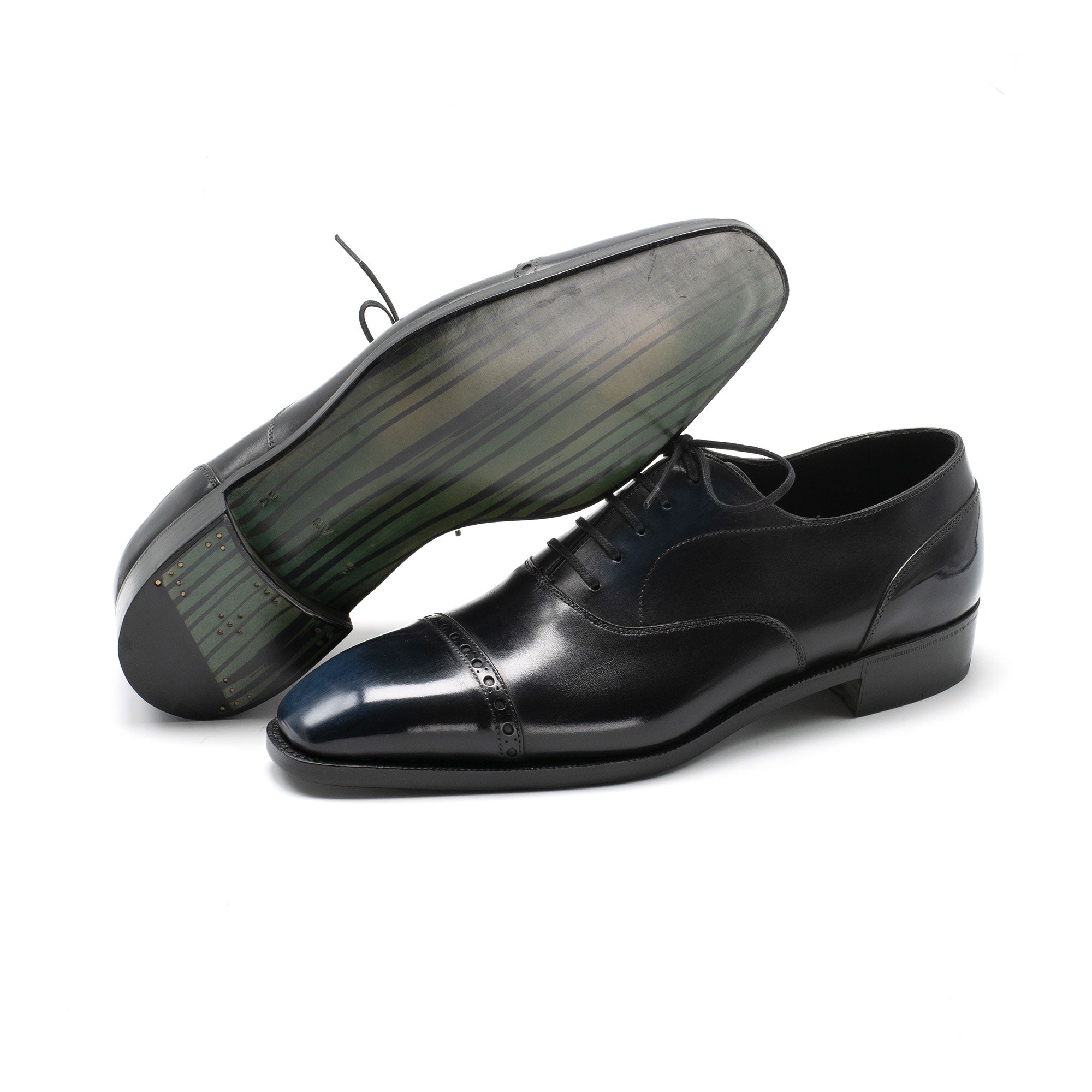 Mario Cap Toe Oxford Shoe in Orion Patina by Norman Vilalta Men's Goodyear-welted Shoes in Barcelona, Spain