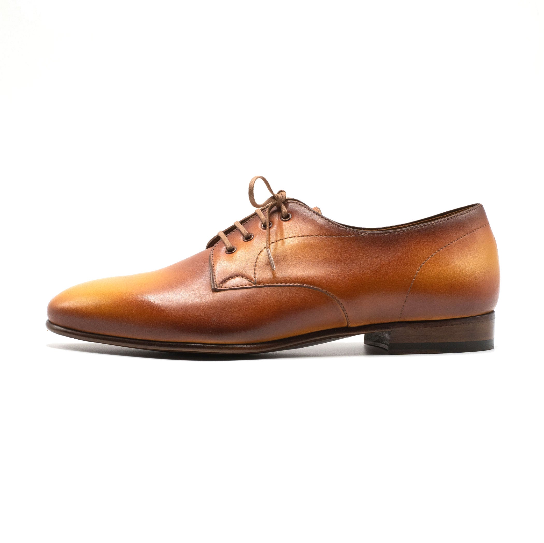 Pablo Derby gold patina by Norman Vilalta Bespoke Shoes in Barcelona