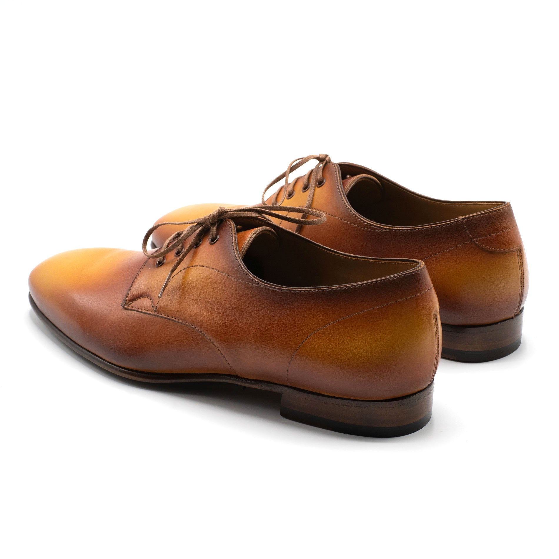 Pablo Derby gold patina by Norman Vilalta Bespoke Shoes in Barcelona