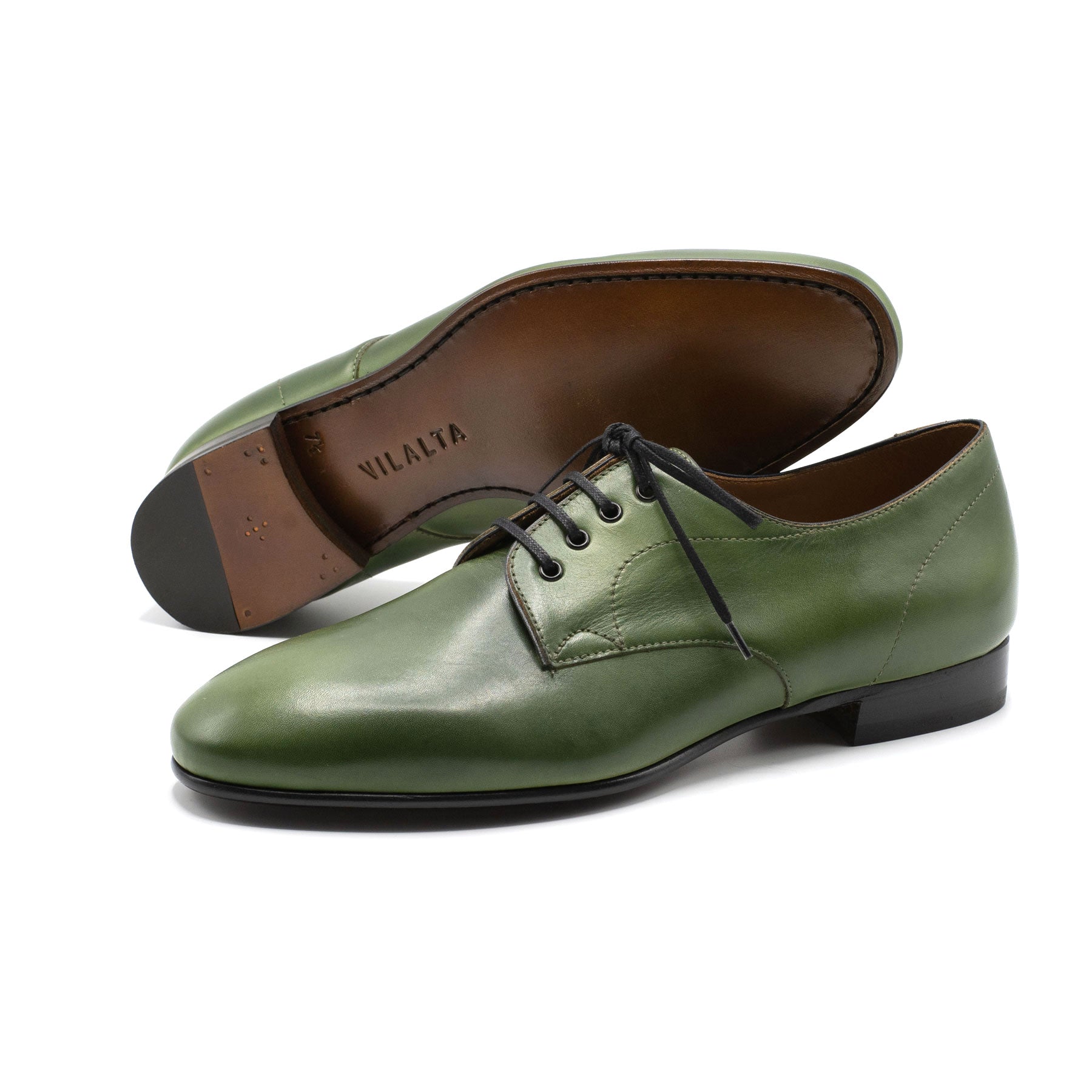 Pablo Derby in pine by Norman Vilalta Bespoke Shoes Barcelona
