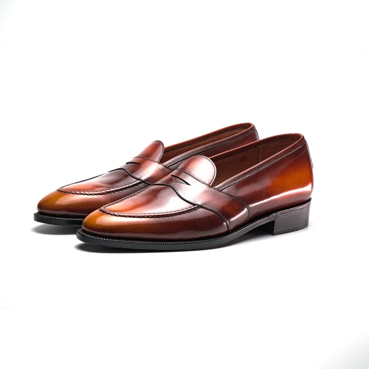 Piet Penny Loafer 棕色和干邑色| Norman Vilalta 高级定制鞋匠