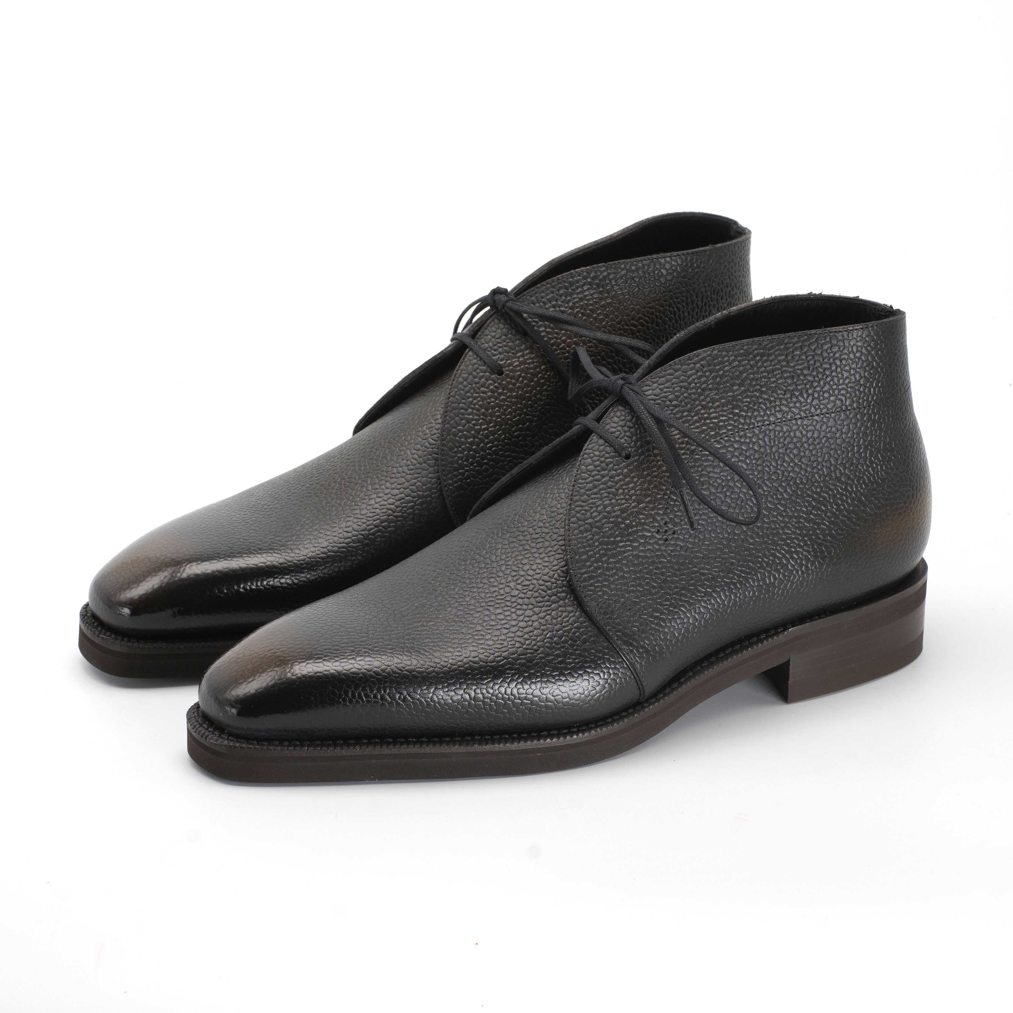 Robert Chukka Boot - Ebony Handmade Patina