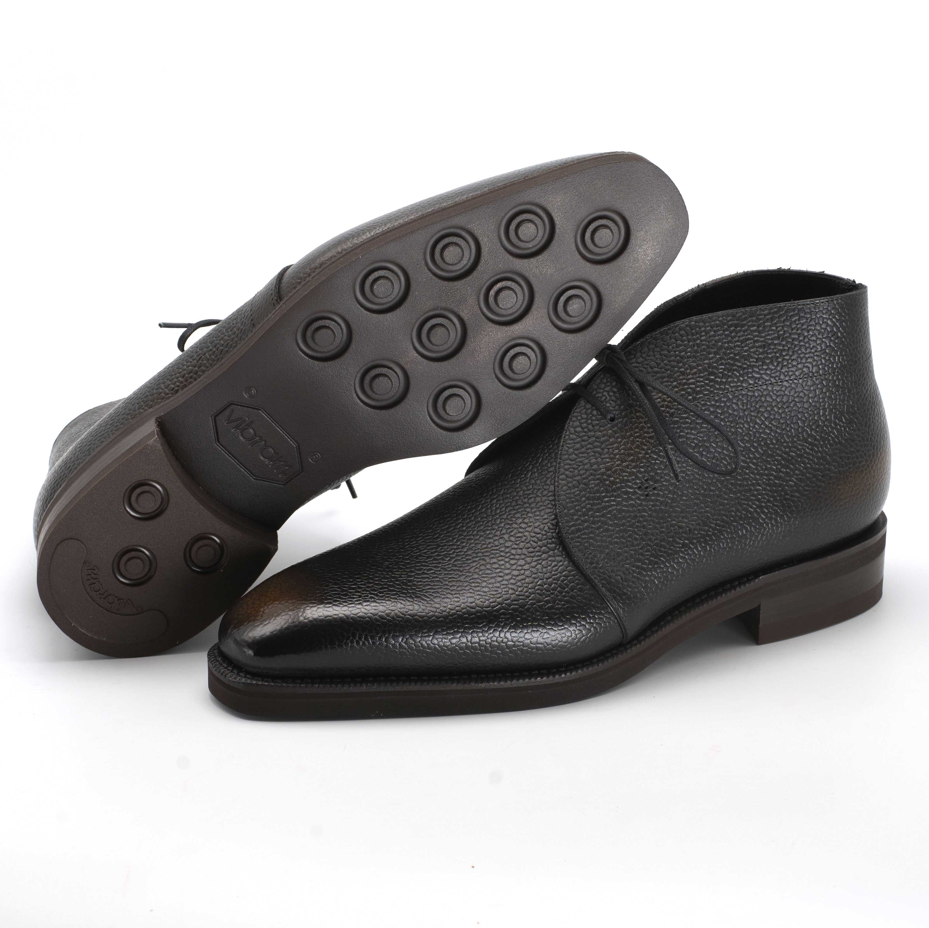 Robert Chukka Boot - Ebony Handmade Patina