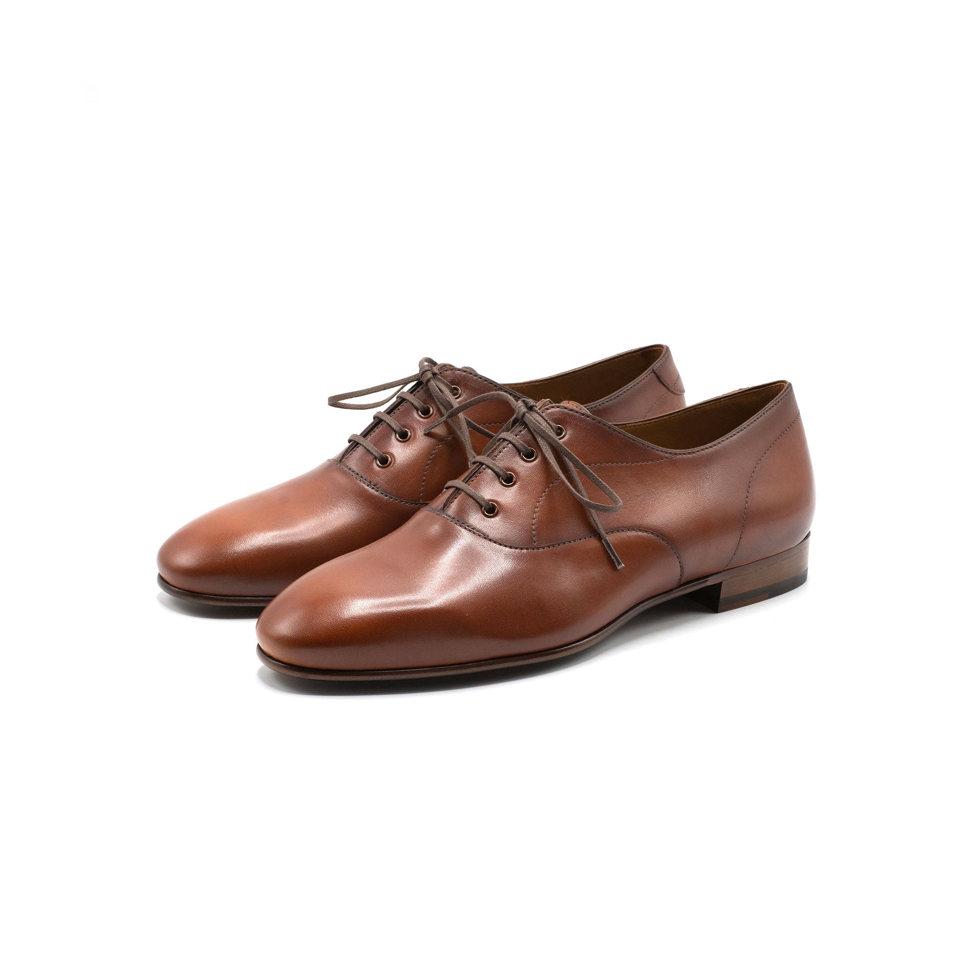 Salvador Oxford, Cognac Semi Unlined | Norman Vilalta Bespoke