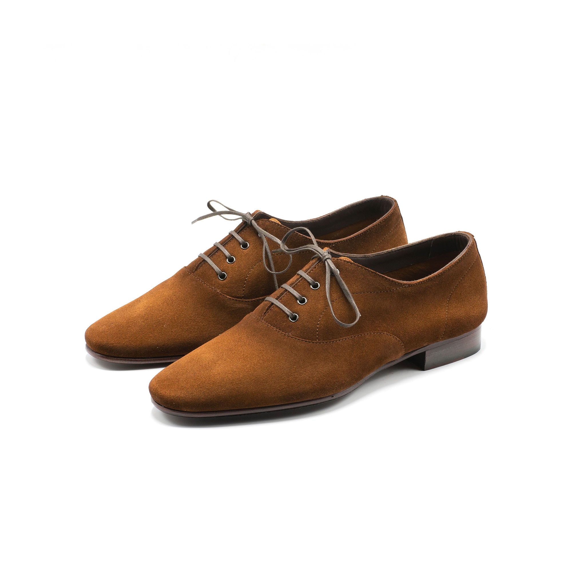 Salvador Oxford - 复古鼻烟色绒面革