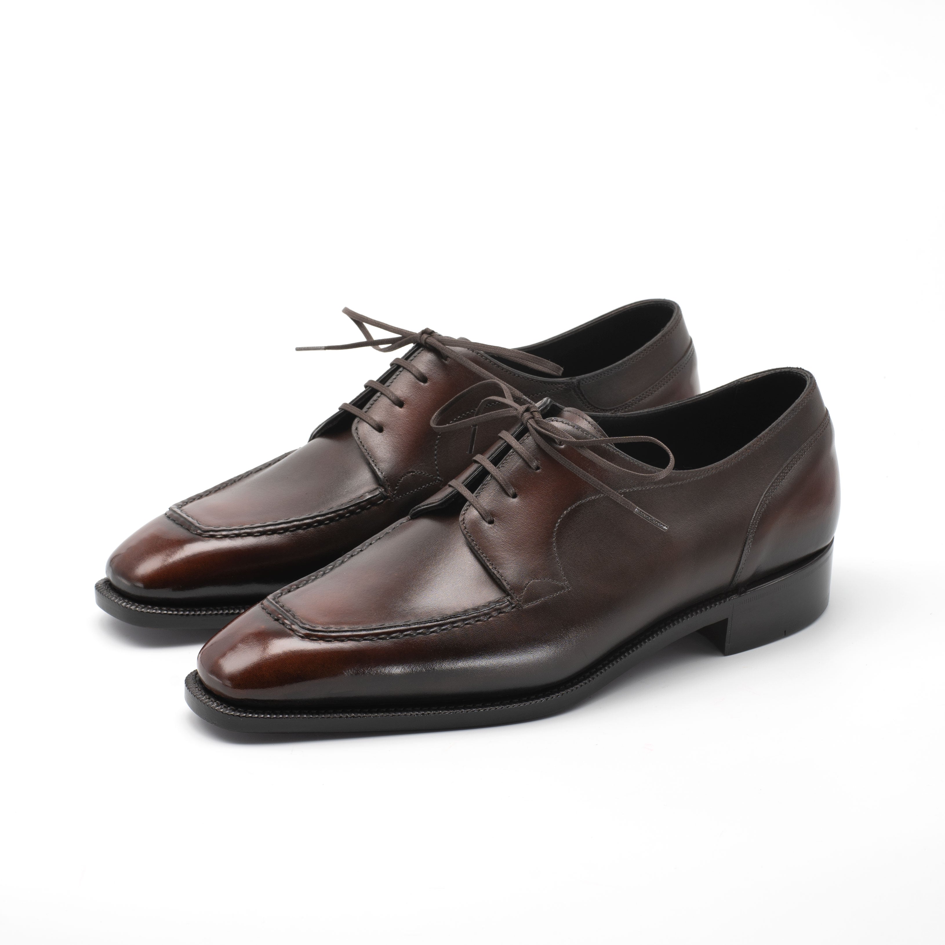 Tete Moc Toe Derby - Espresso Handmade Patina
