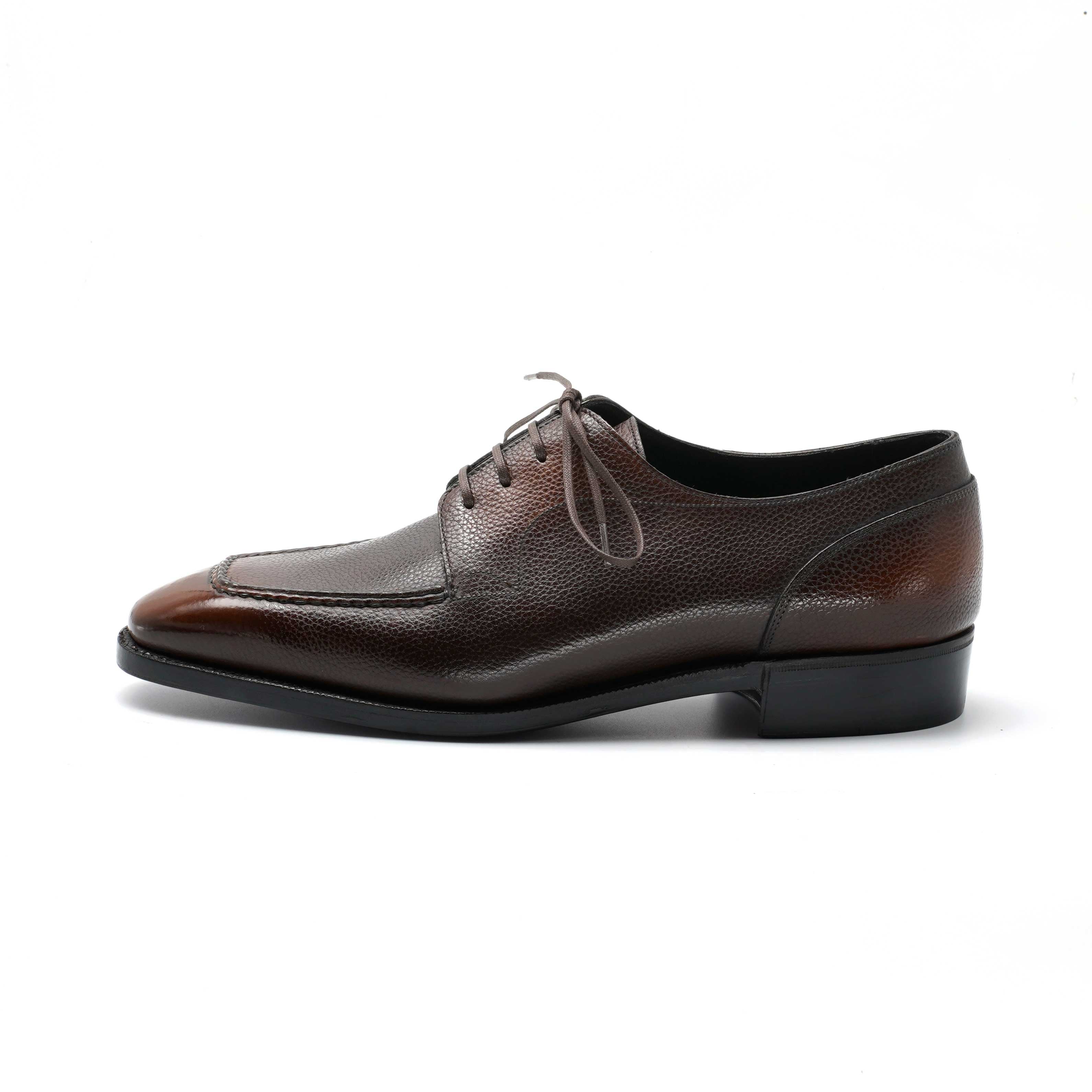 Tete Moc Toe Derby - Espresso Handmade Patina