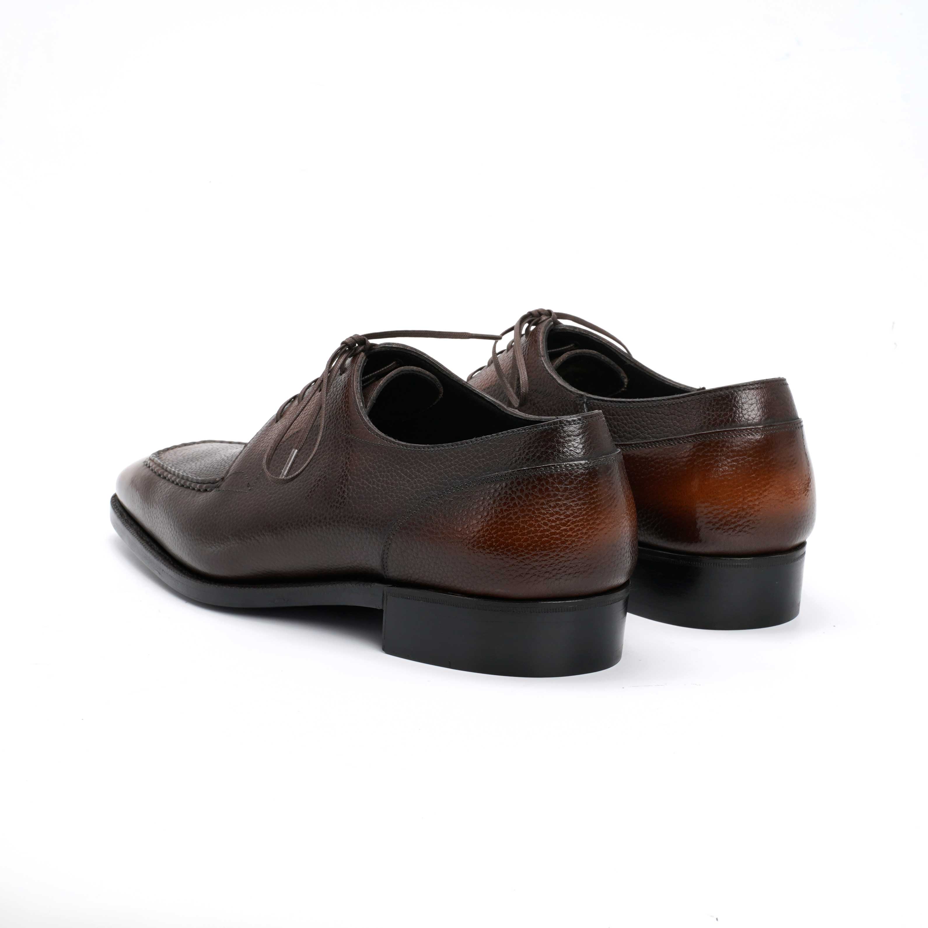 Tete Moc Toe Derby - Espresso Handmade Patina