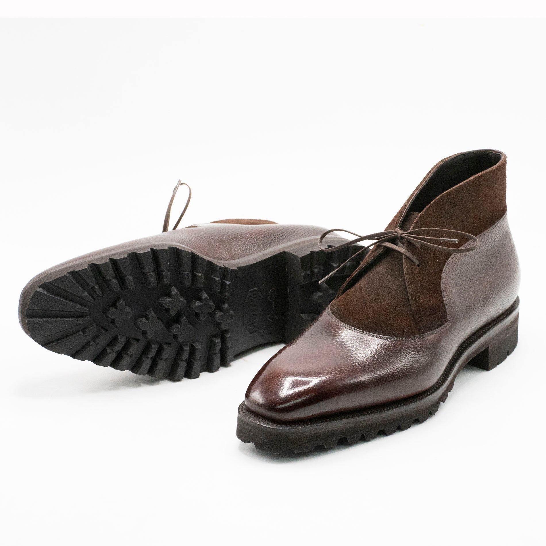 Boulevardier Chukka Boot MTO (BUTTON SOLE) - Coffee Brown