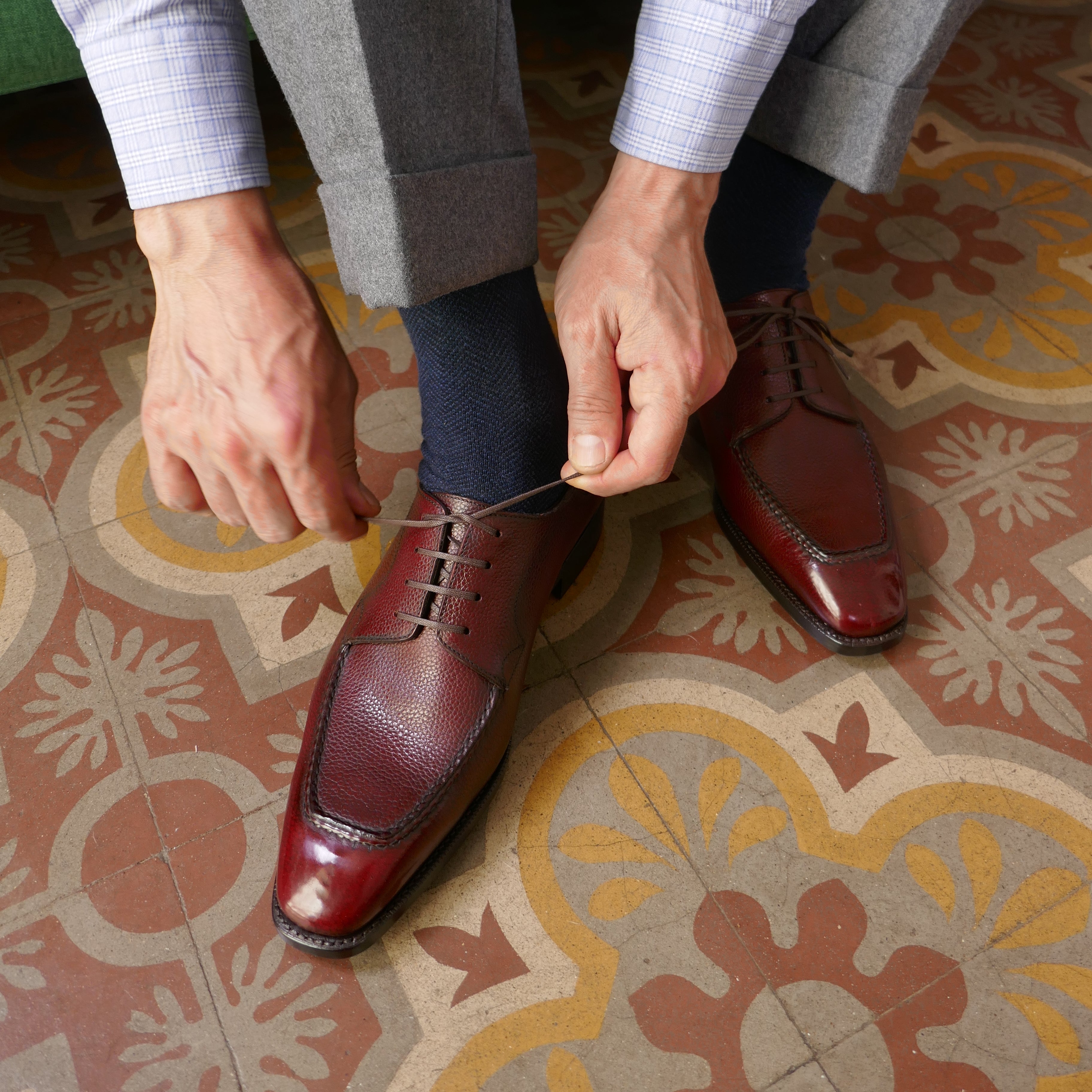 Tete Moc Toe Derby Shoe by Norman Vilalta Bespoke Shoemakers of Barcelona