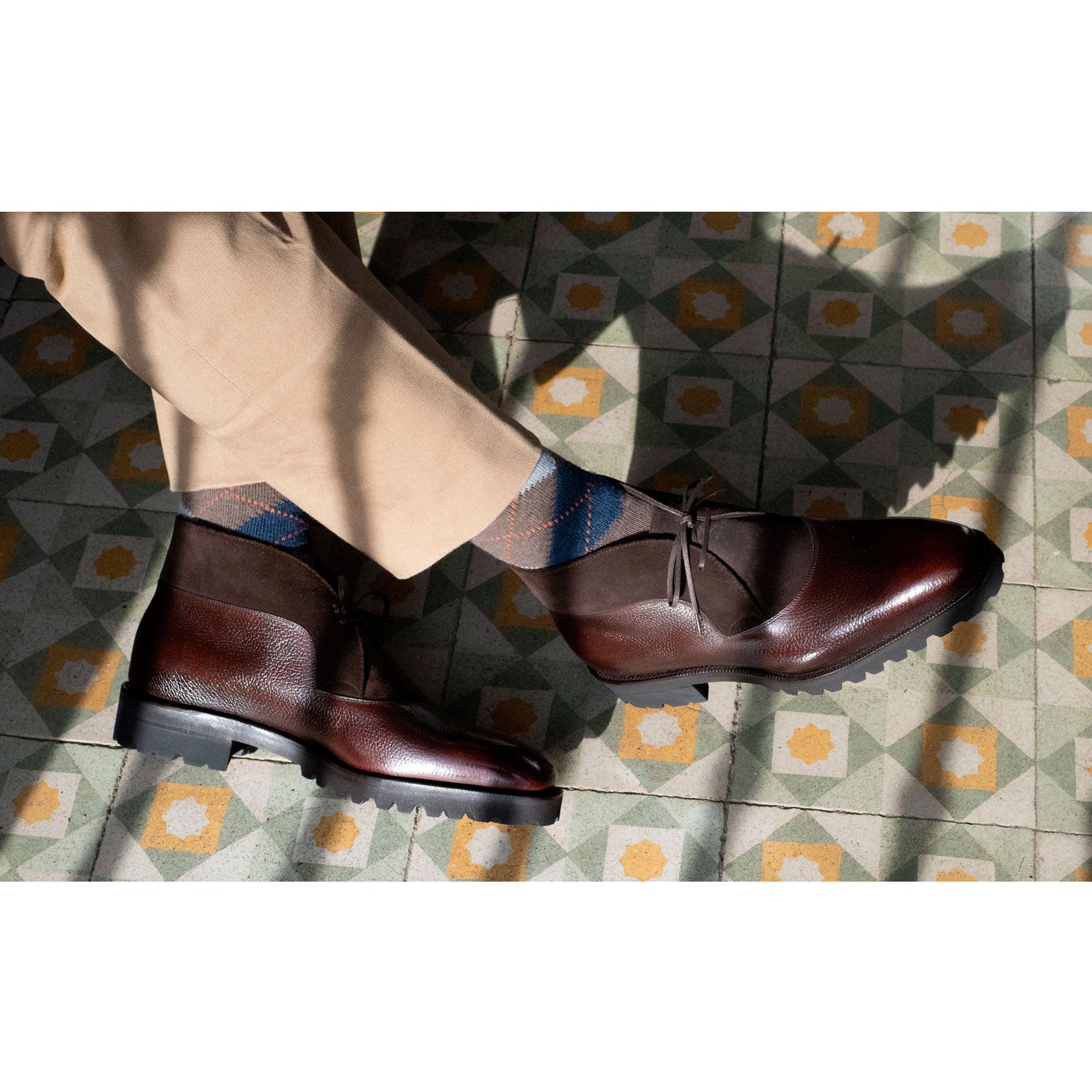 Boulevardier Chukka Boot MTO (BUTTON SOLE) - Coffee Brown