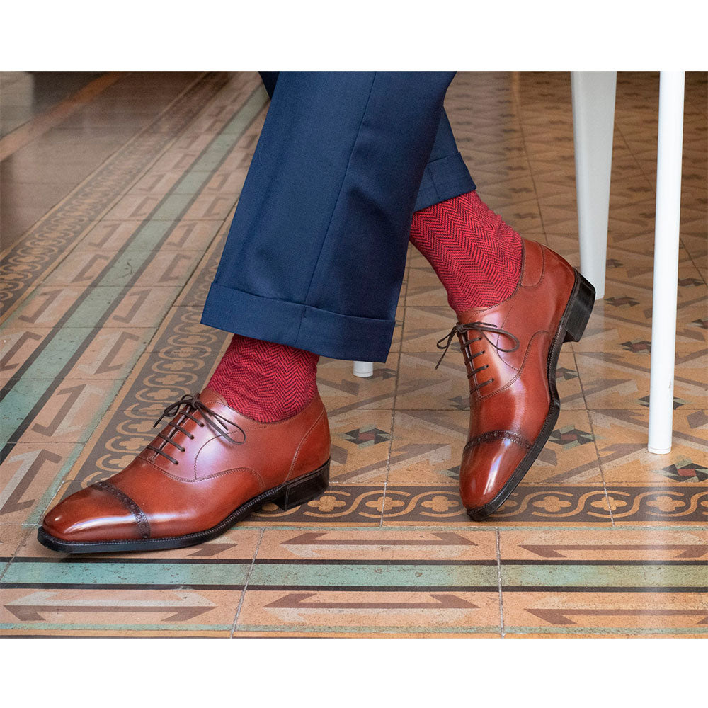 Mario Cap Toe Oxford Shoe by Norman Vilalta Men's Goodyear-welted Shoes in Barcelona, Spain