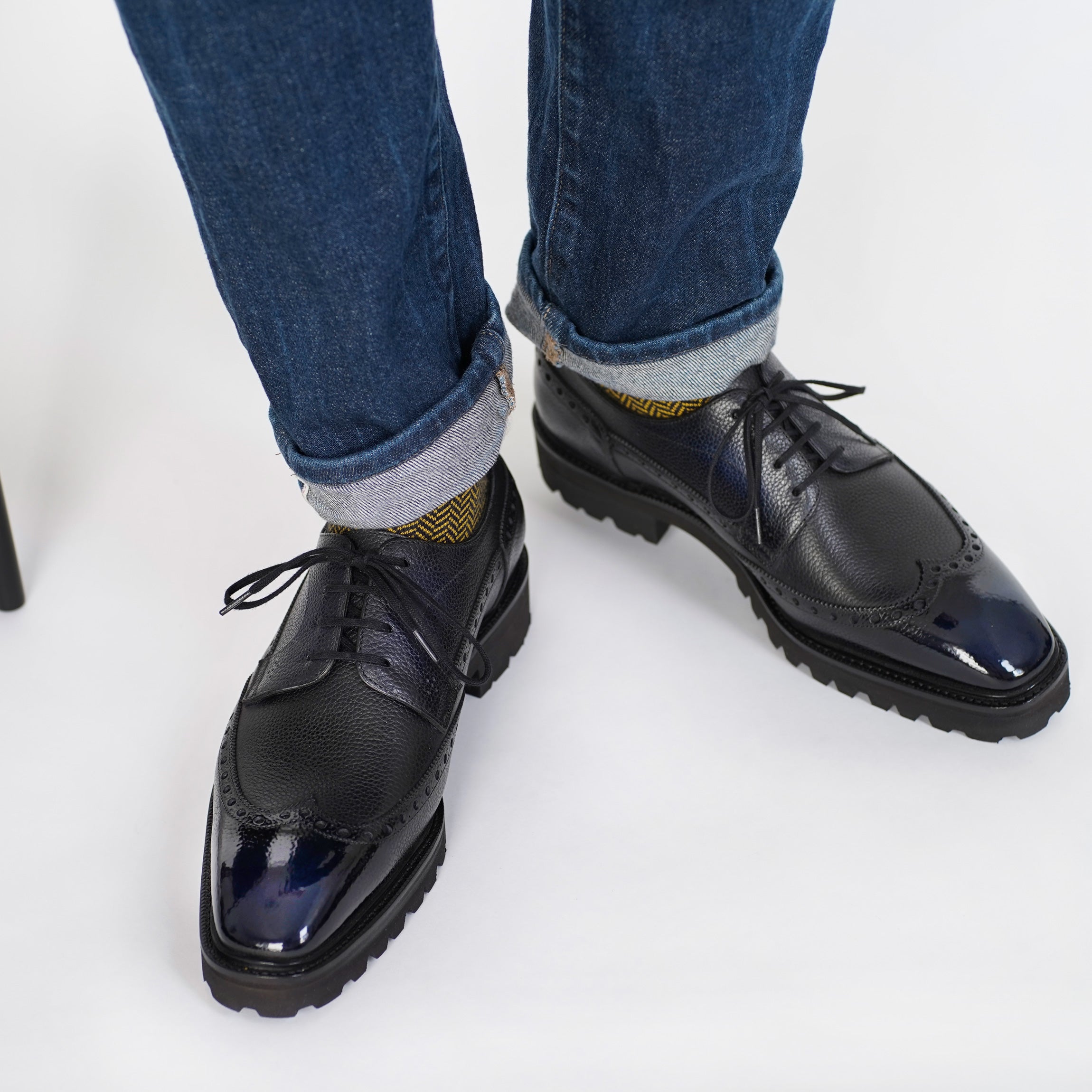 Coltrane Wingtip Derby by Norman Vilalta men's Goodyear-welted wingtip derby shoes in Barcelona, Spain