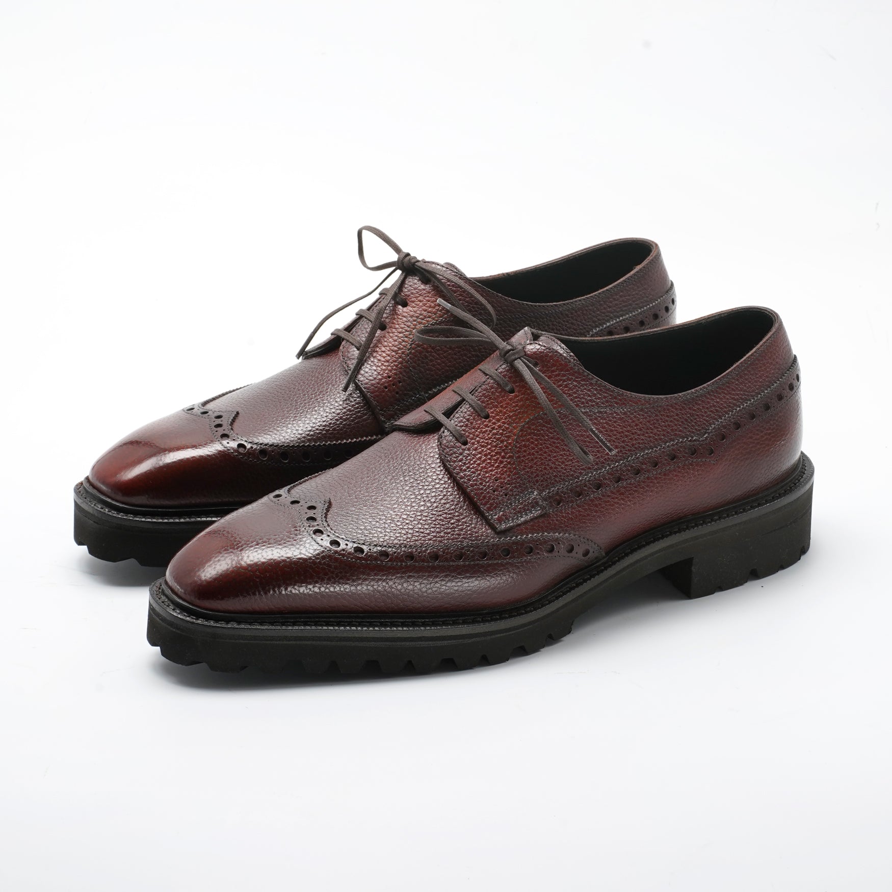 Coltrane Wingtip Derby by Norman Vilalta men's Goodyear-welted wingtip derby shoes in Barcelona, Spain