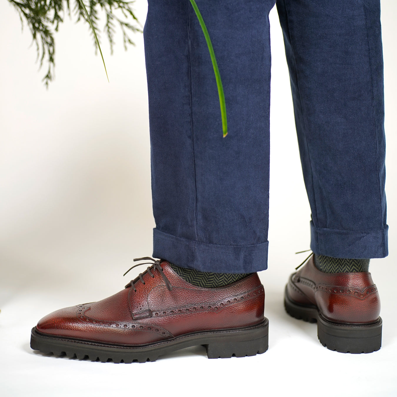Coltrane Wingtip Derby by Norman Vilalta men's Goodyear-welted wingtip derby shoes in Barcelona, Spain