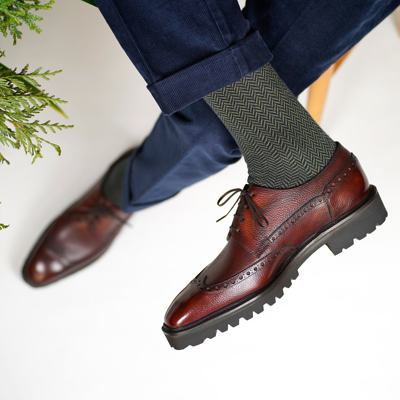 Coltrane Wingtip Derby by Norman Vilalta men's Goodyear-welted wingtip derby shoes in Barcelona, Spain