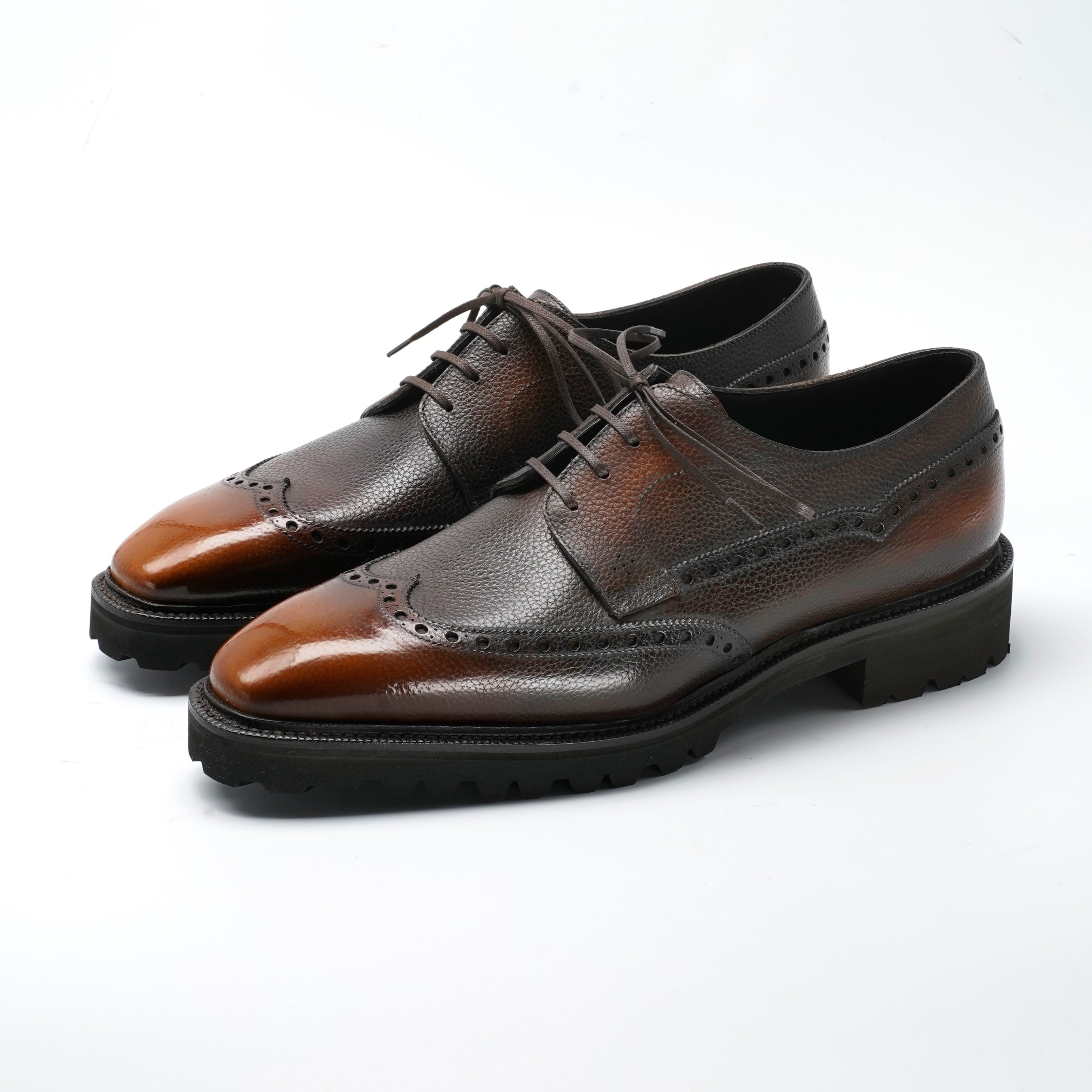 Coltrane Wingtip Derby by Norman Vilalta men's Goodyear-welted wingtip derby shoes in Barcelona, Spain