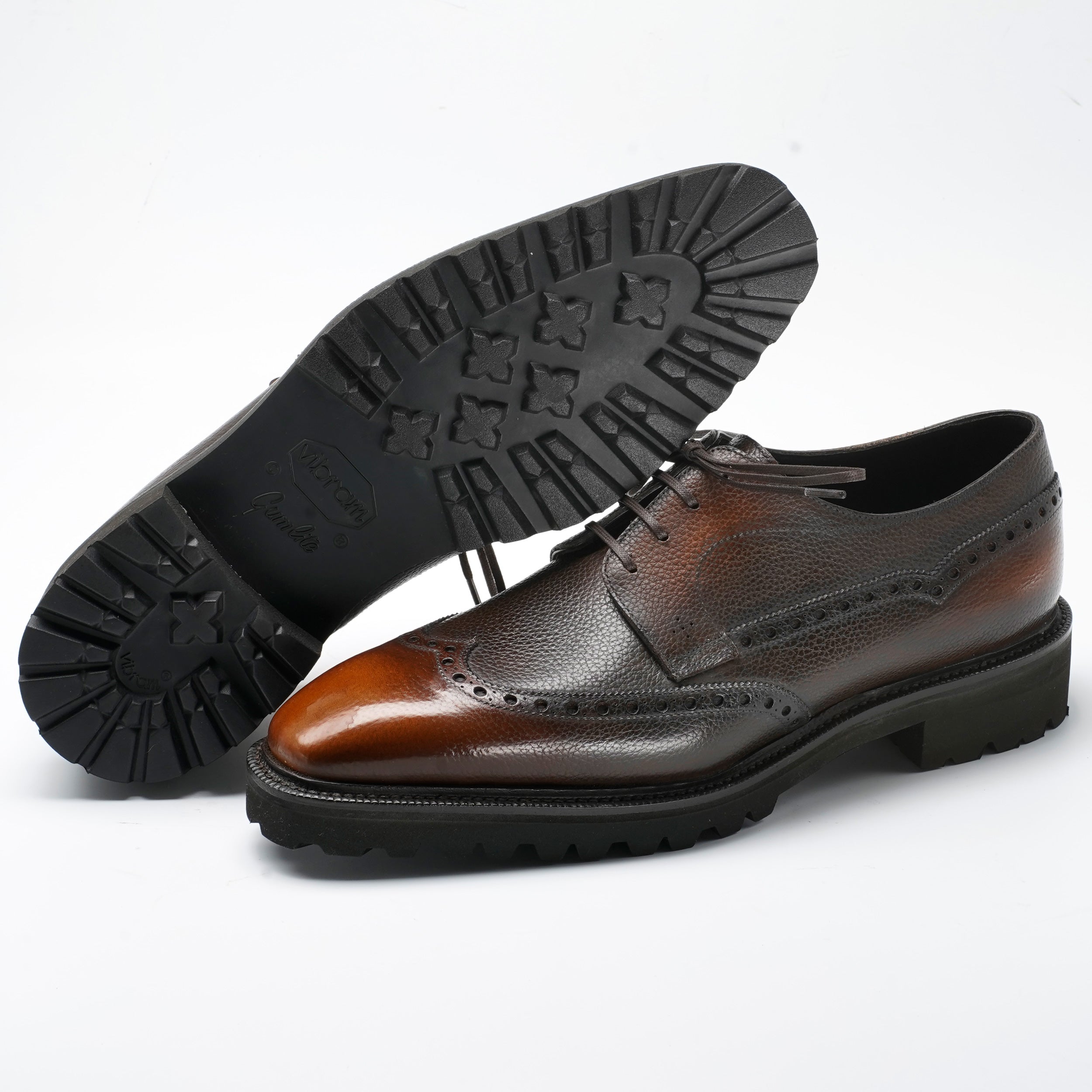 Coltrane Wingtip Derby by Norman Vilalta men's Goodyear-welted wingtip derby shoes in Barcelona, Spain